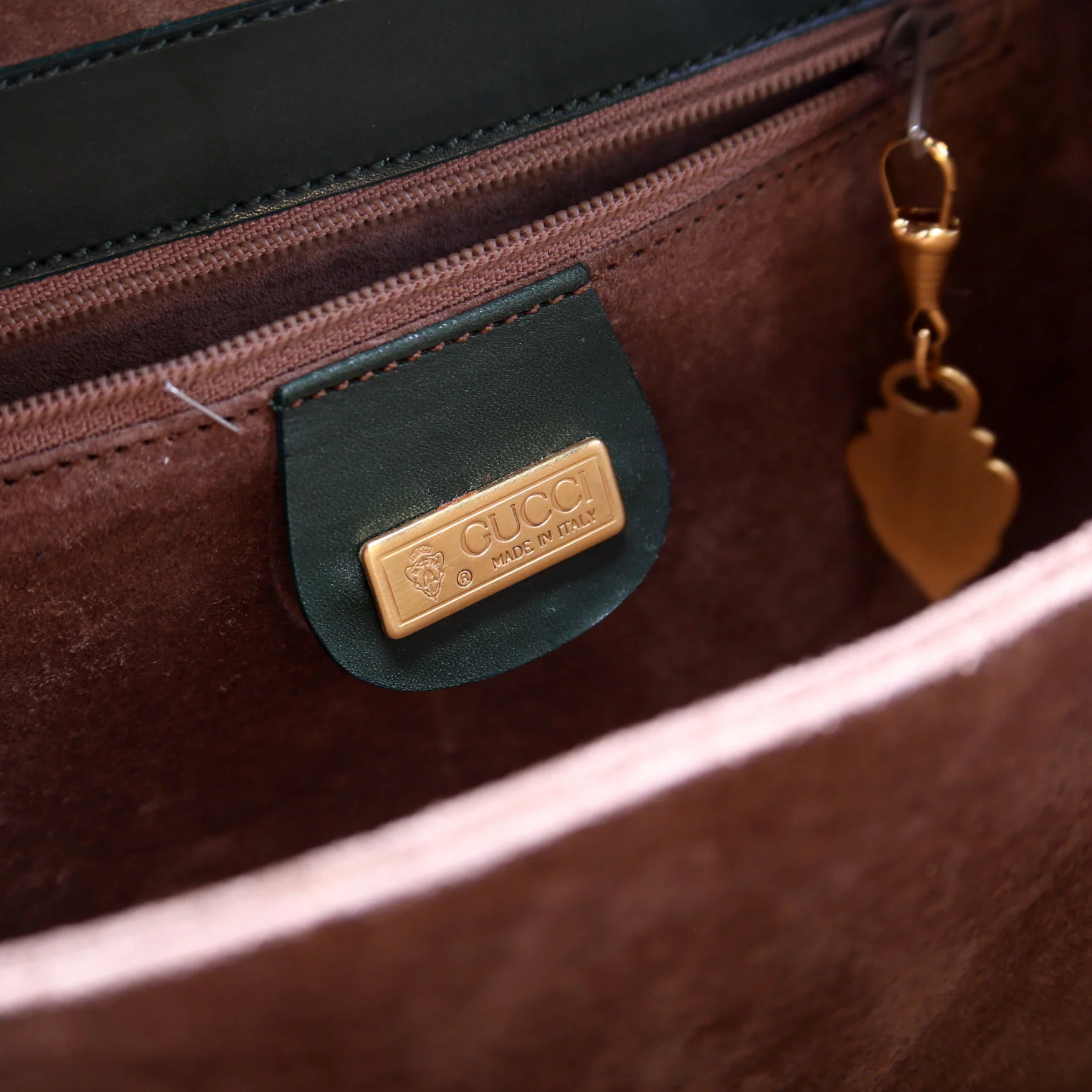 001 2174 Box Shoulder Bag Vintage Green - Image 9