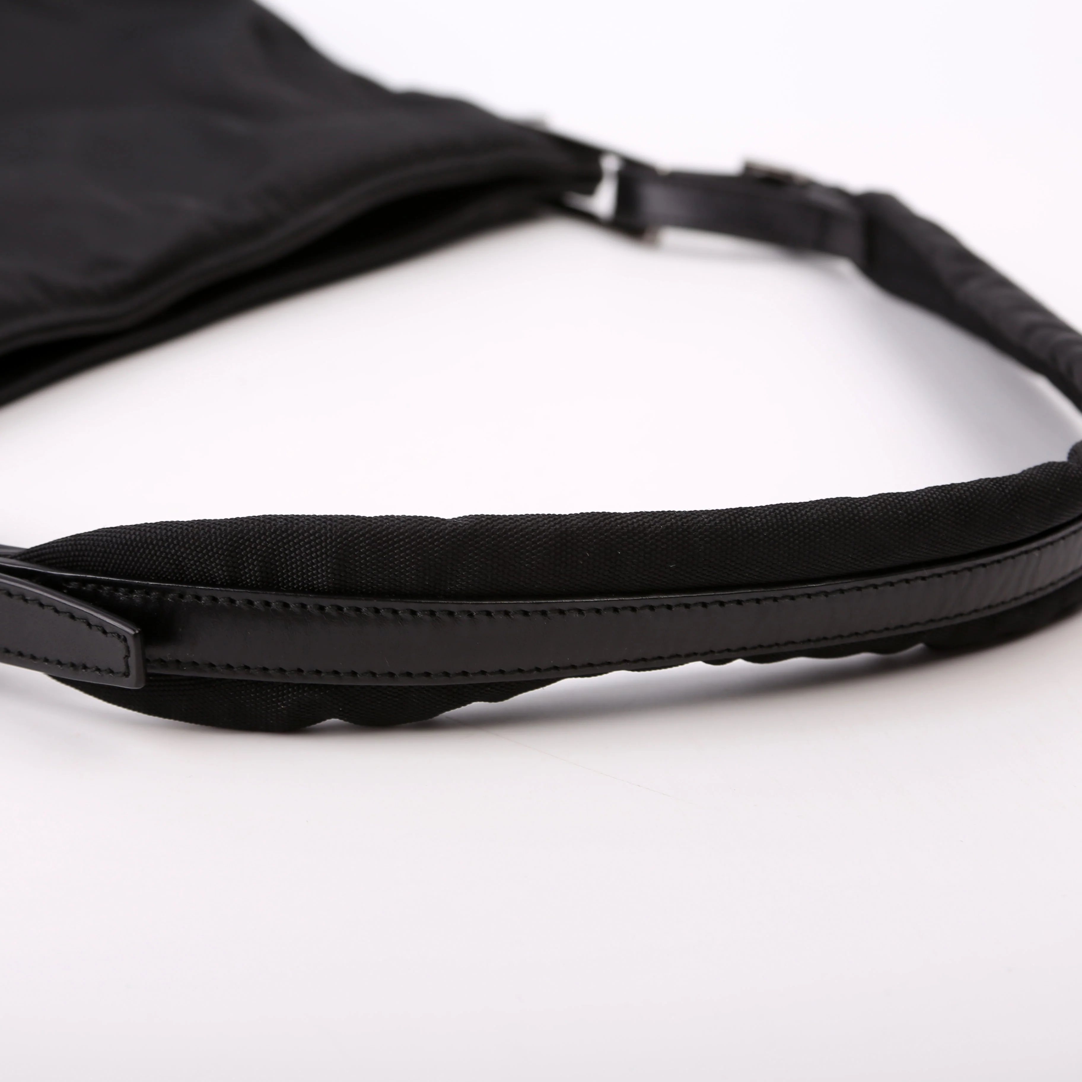 001-3193 Nylon Small Hobo Black - Image 9