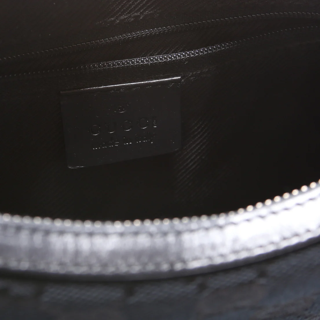 001 3812 GG Canvas Small Hobo Black - Image 7
