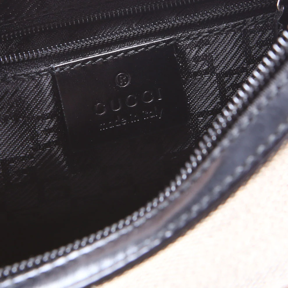 001-4204 Shoulder Bag Canvas Black/Brown - Image 12