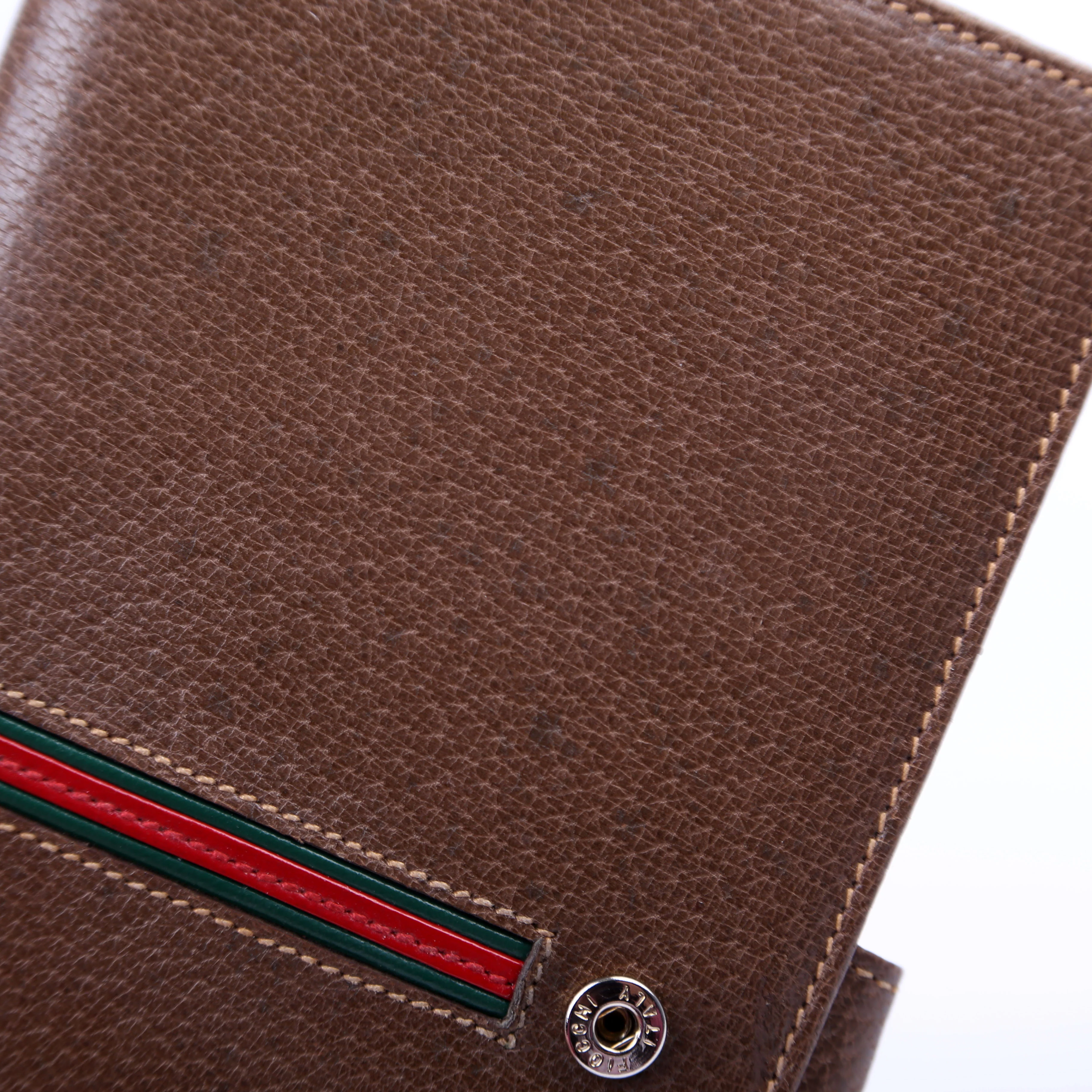 035.904 Vintage Leather Web Wallet Brown - Image 16