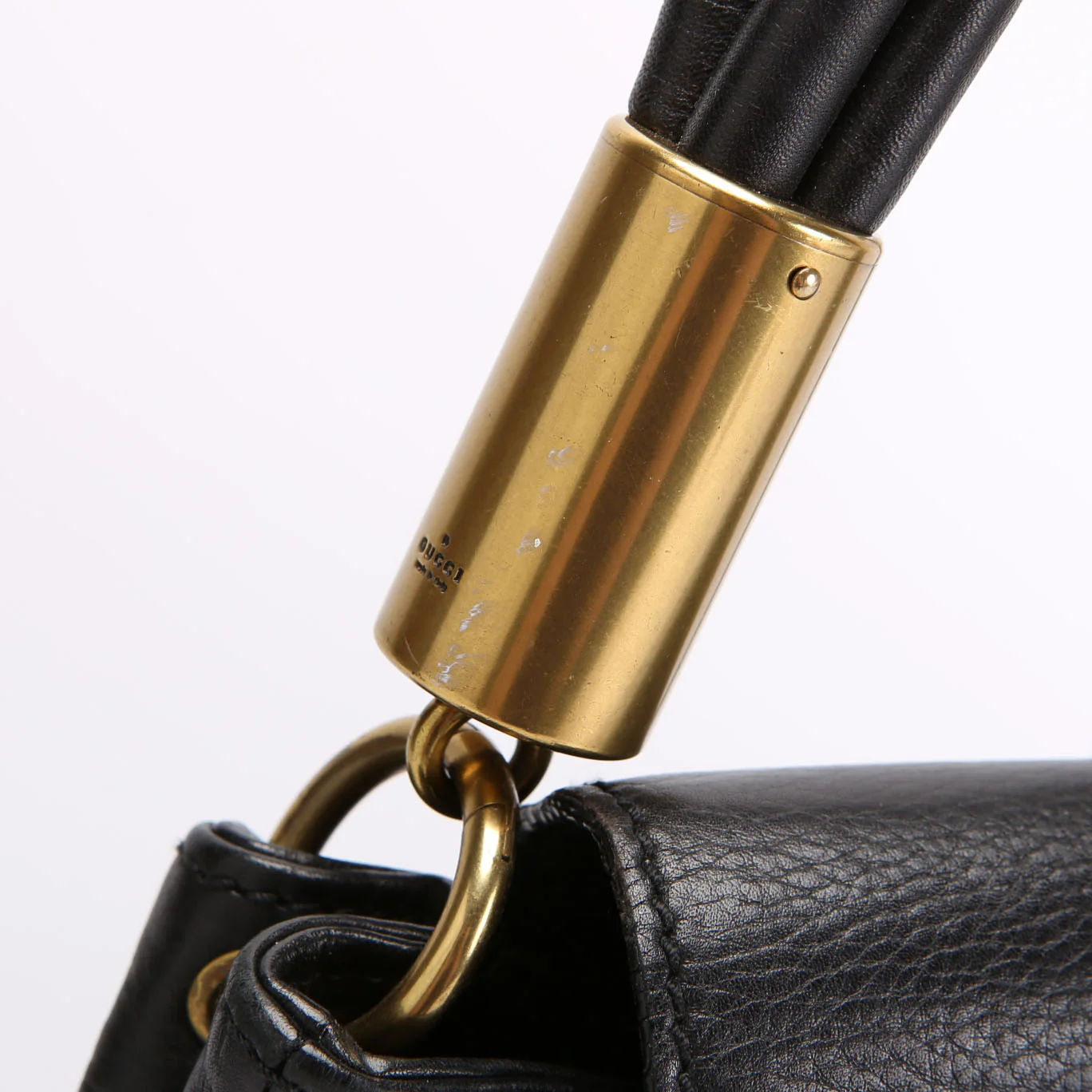 108596 Leather Lady Satchel Vintage Black - Image 9