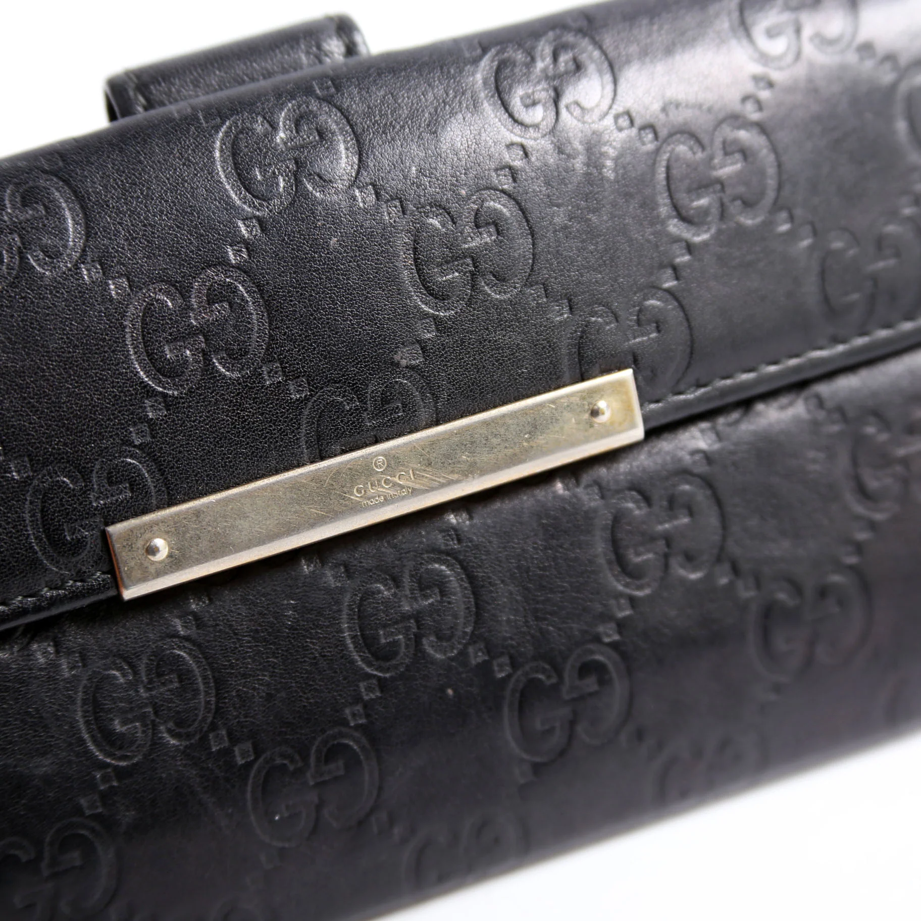 112715 GG Leather Continental Wallet - Image 6
