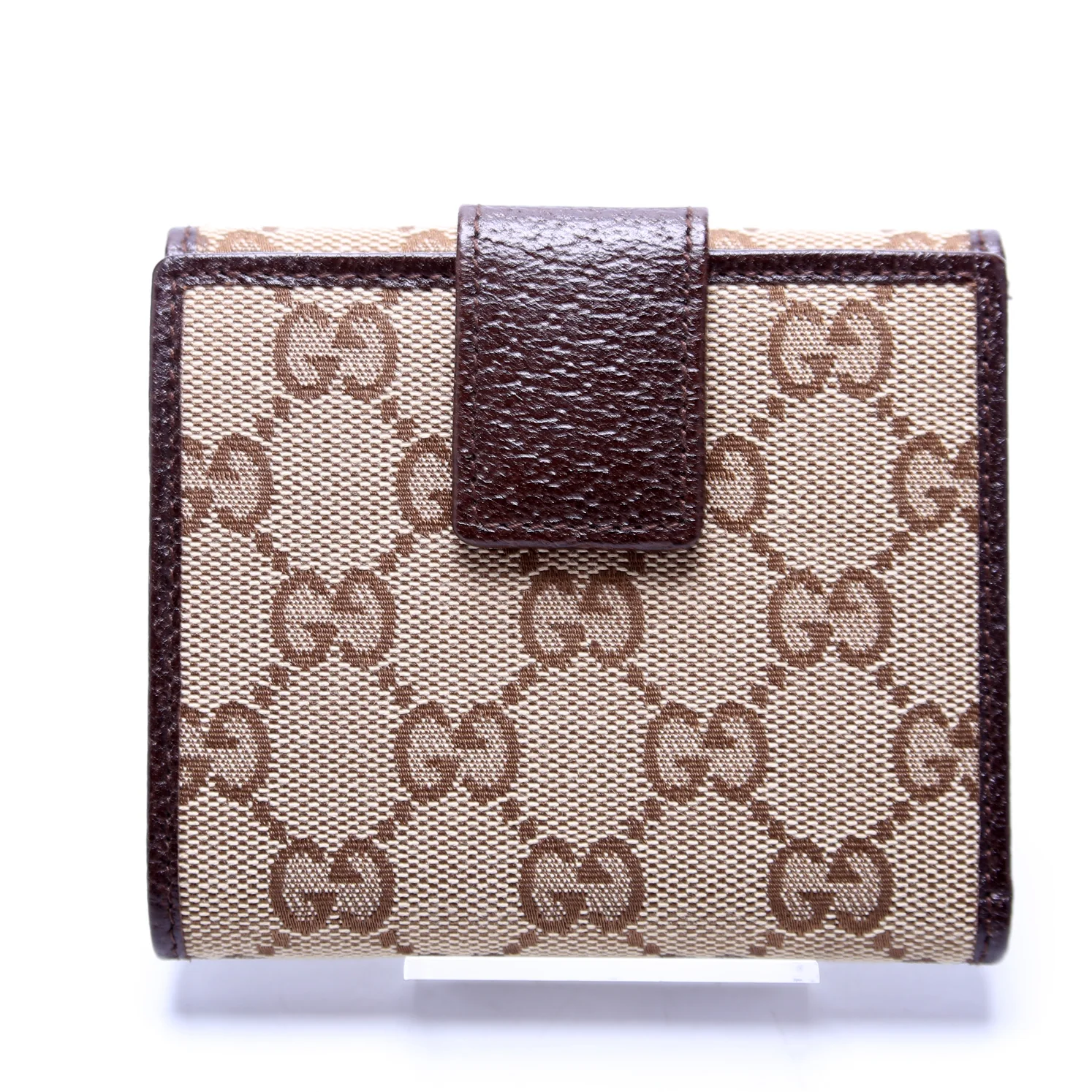 112716 GG Canvas Compact French Flap Wallet - Image 3