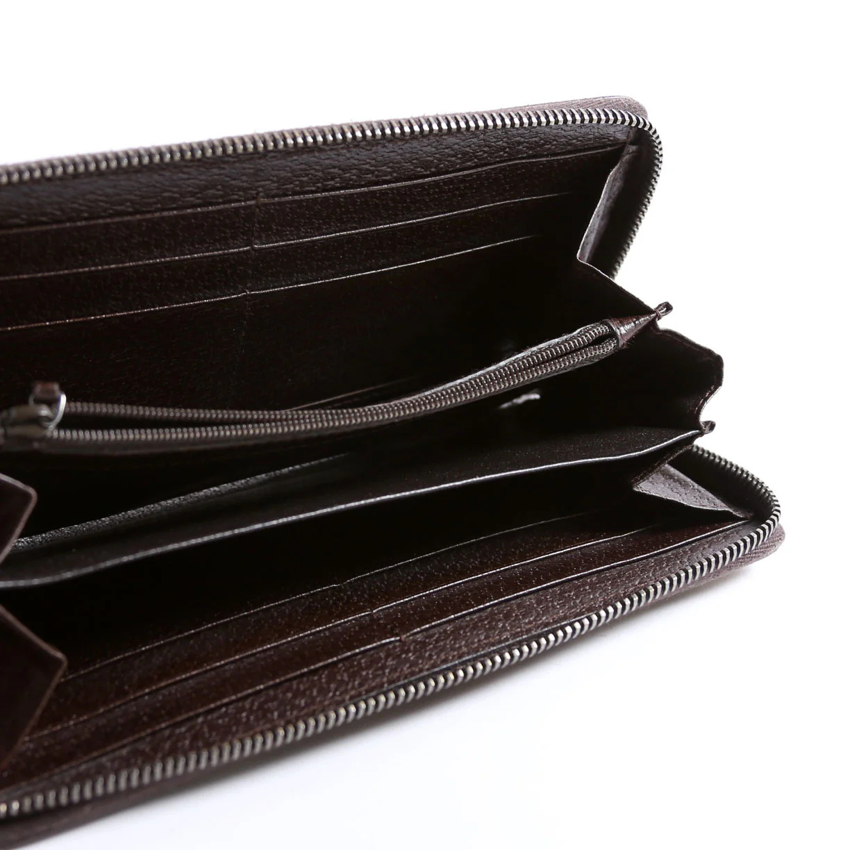 112724 GG Canvas Zip Around Wallet Brown - Image 11
