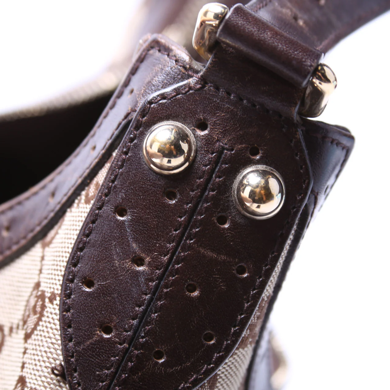 114369 GG Supreme Web Reins Hobo Brown - Image 9