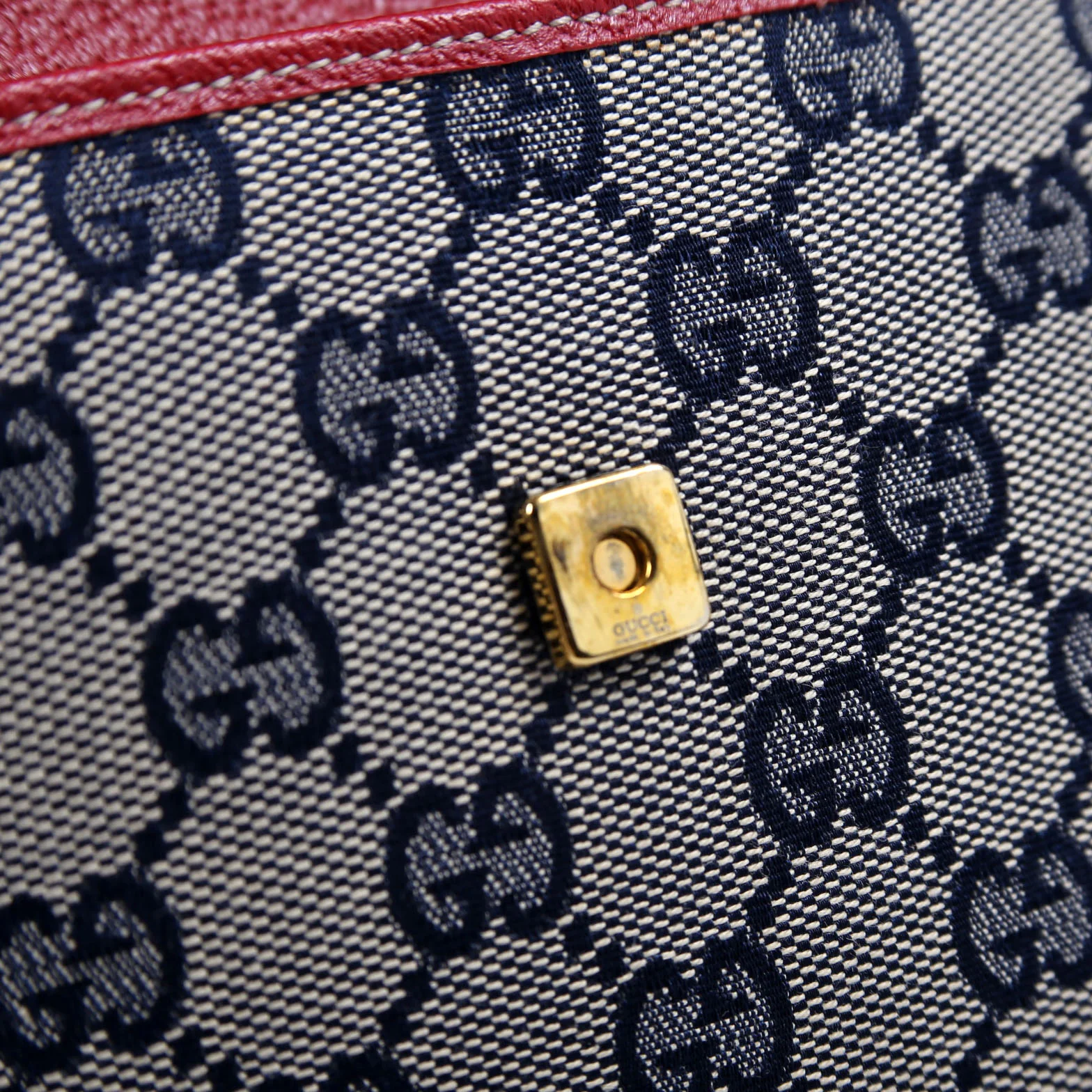117594 GG Canvas Bamboo Clutch - Image 8