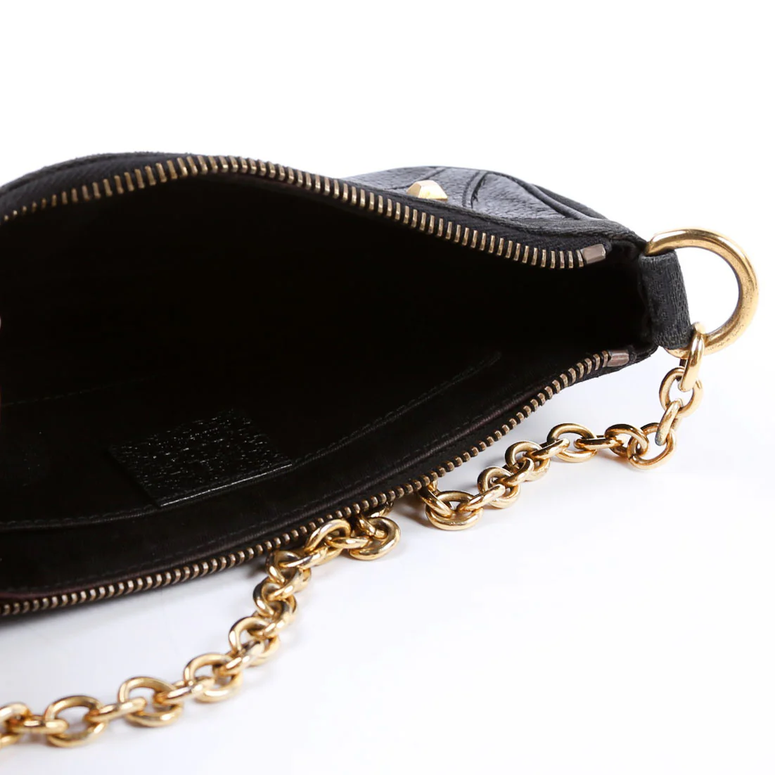 120940 GG Canvas Horsebit Nail Pochette Black - Image 9