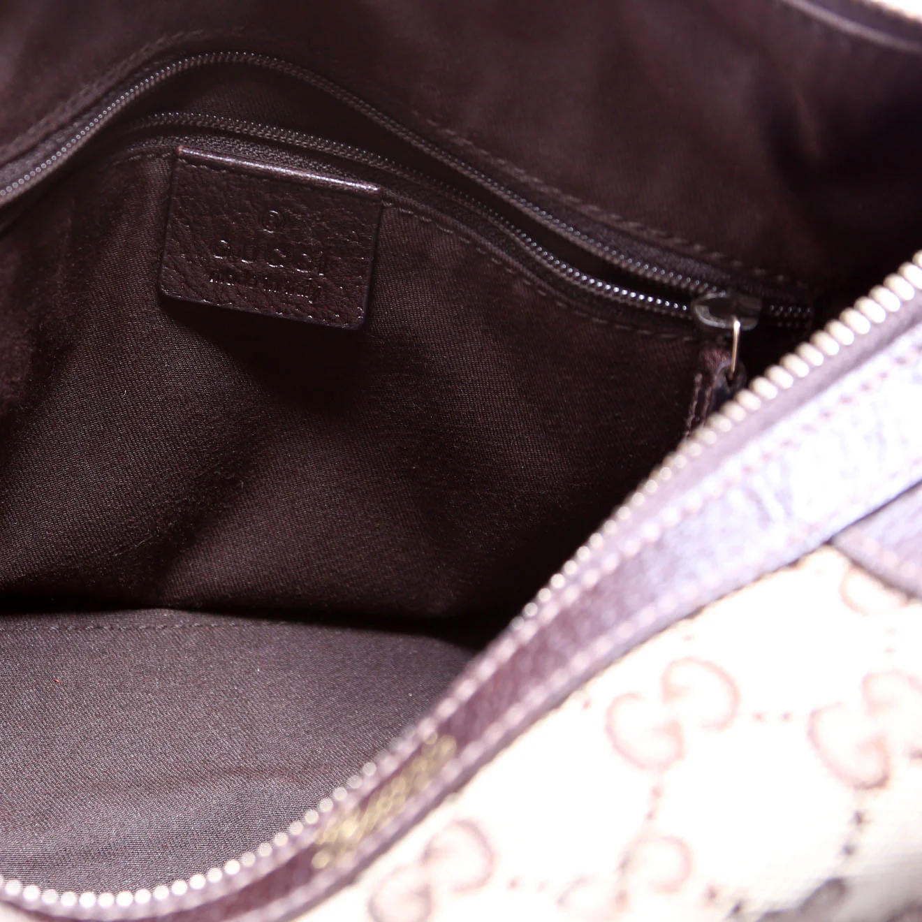130942 GG Canvas Small Abbey Boston Bag Brown - Image 9