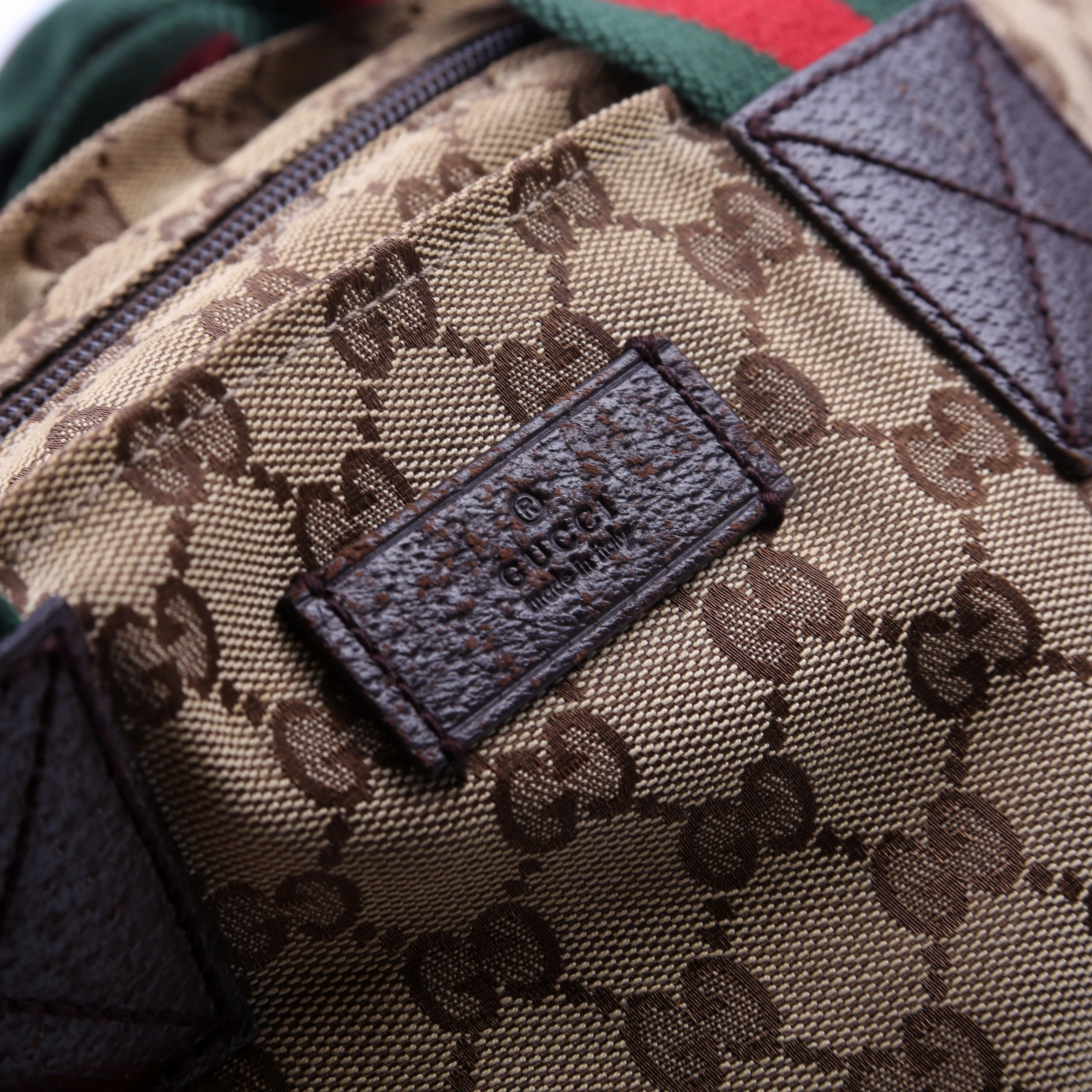 131230 GG Canvas Web Bucket Tote - Image 10