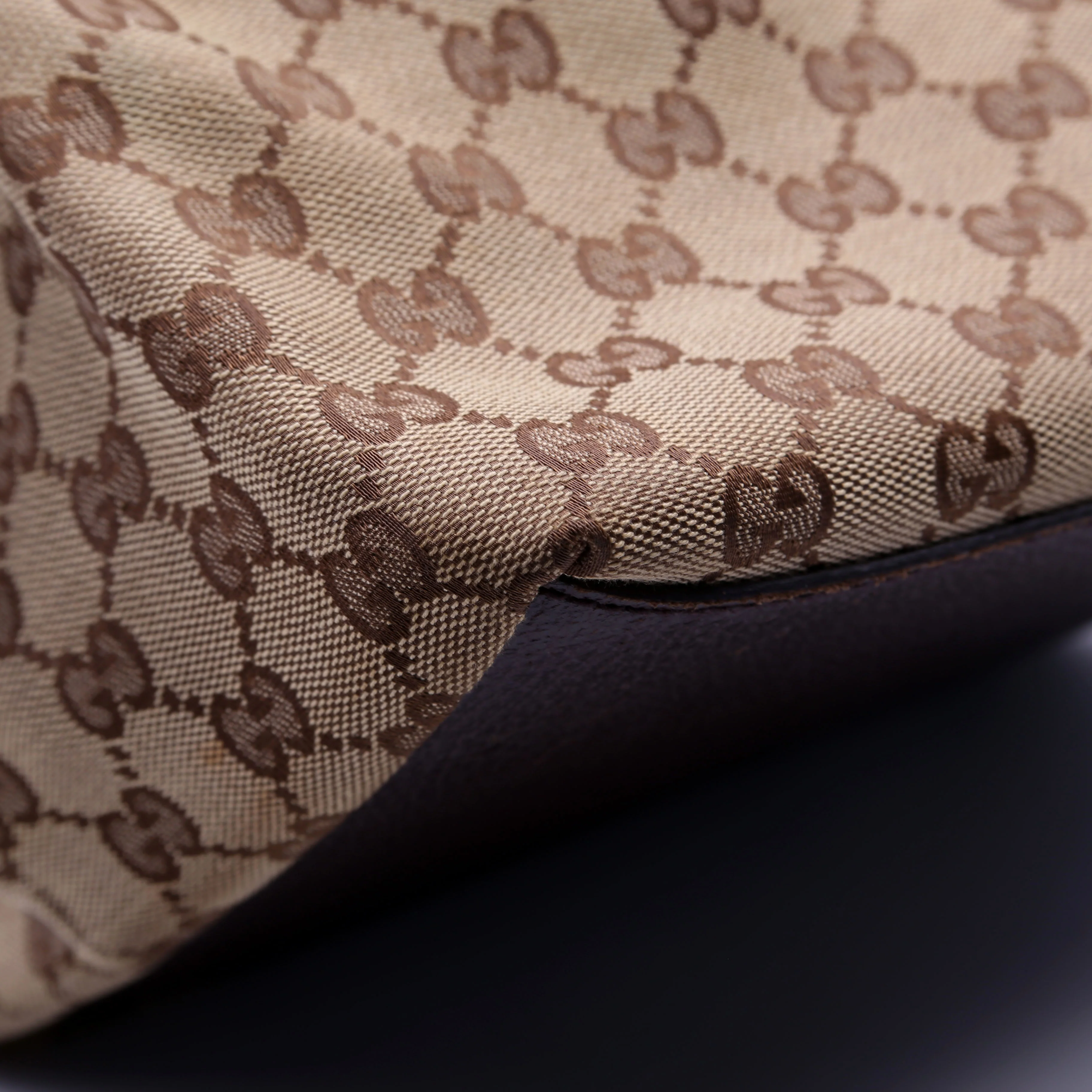 131230 GG Canvas Web Bucket Tote - Image 6