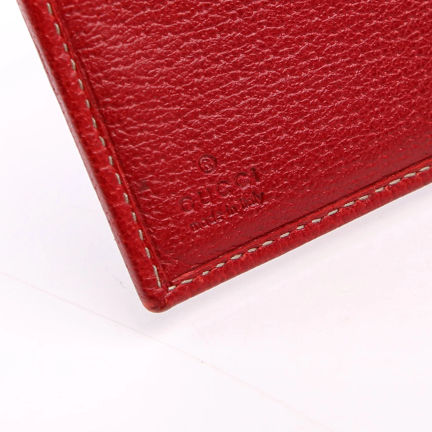 131854 GG Canvas Tri-Fold Wallet Navy/Red - Image 13