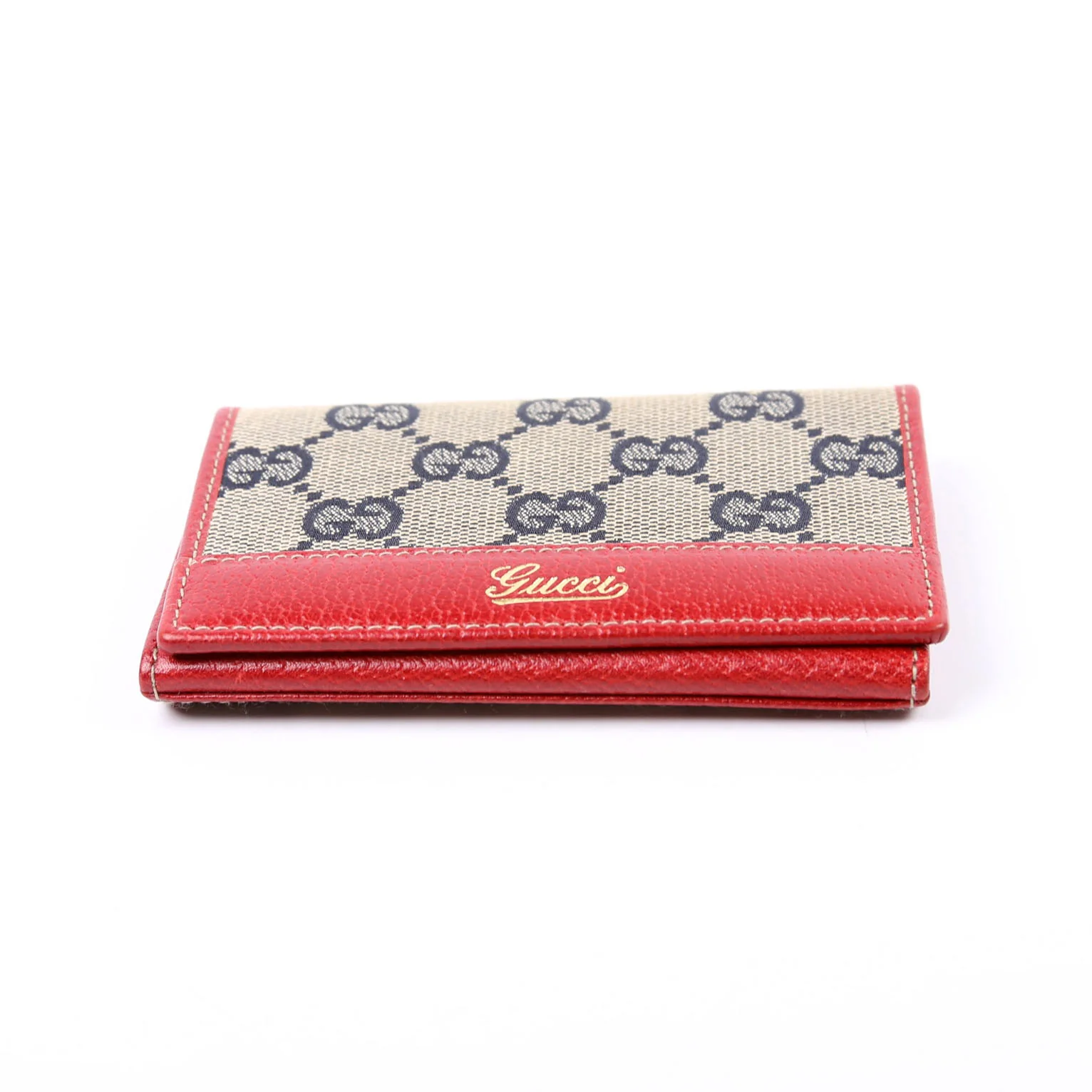 131858 GG Canvas Card Case Vintage Blue/Red - Image 5
