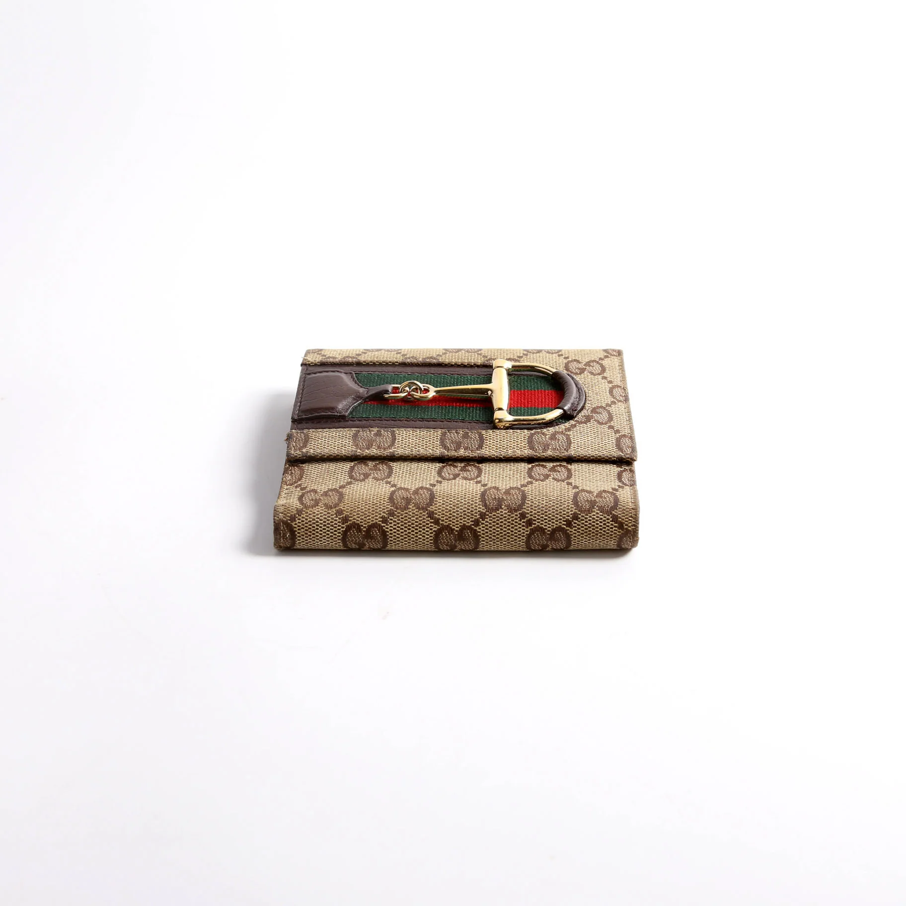 138029 GG Web Horsebit Compact Wallet - Image 3