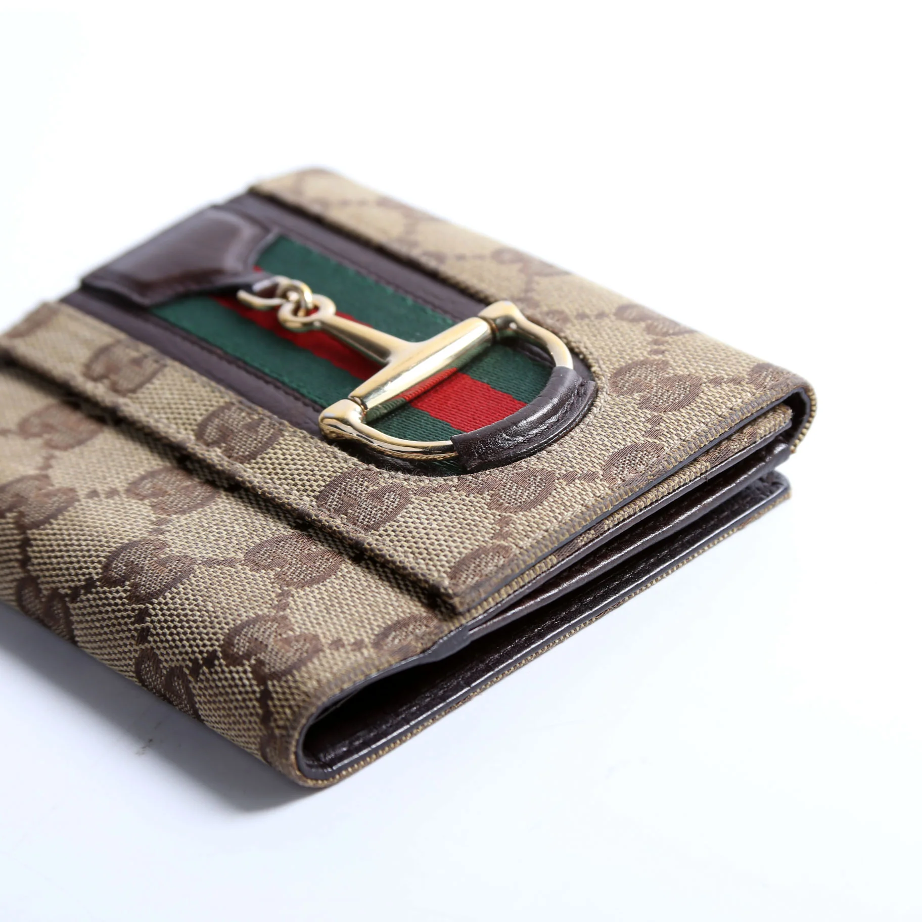 138029 GG Web Horsebit Compact Wallet - Image 5