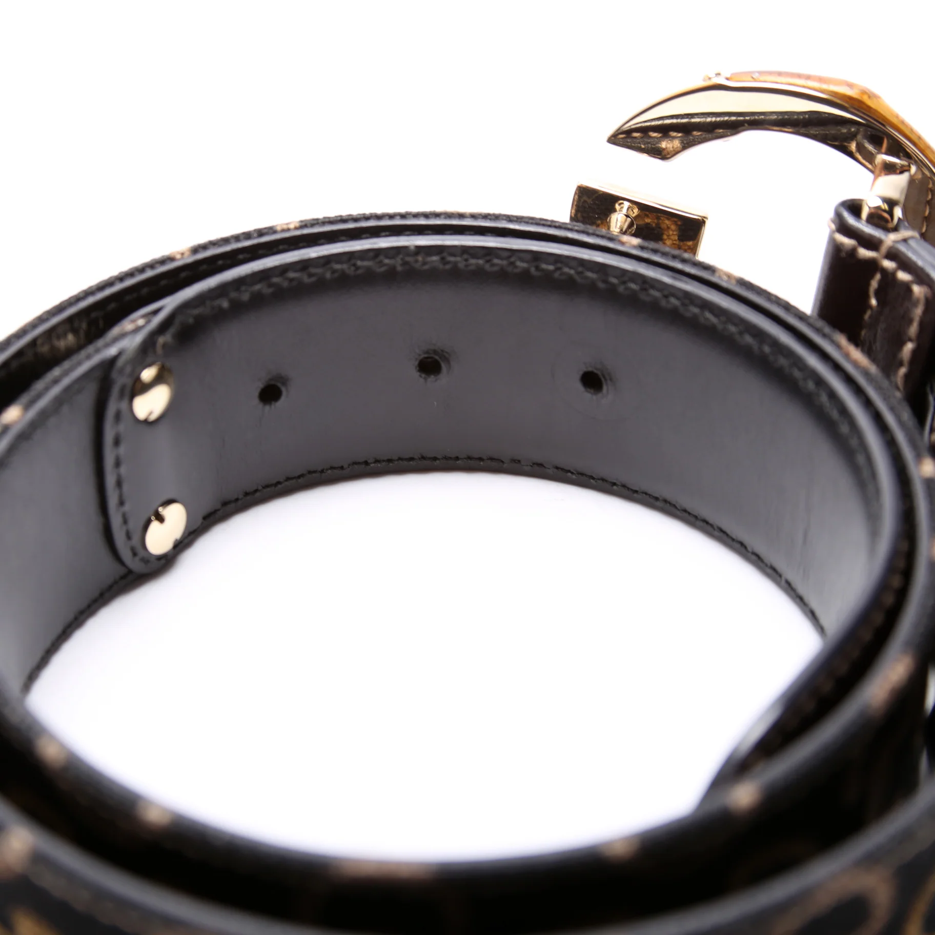 138456 Bamboo G Horsebit Canvas Belt Size 80/32 - Image 3