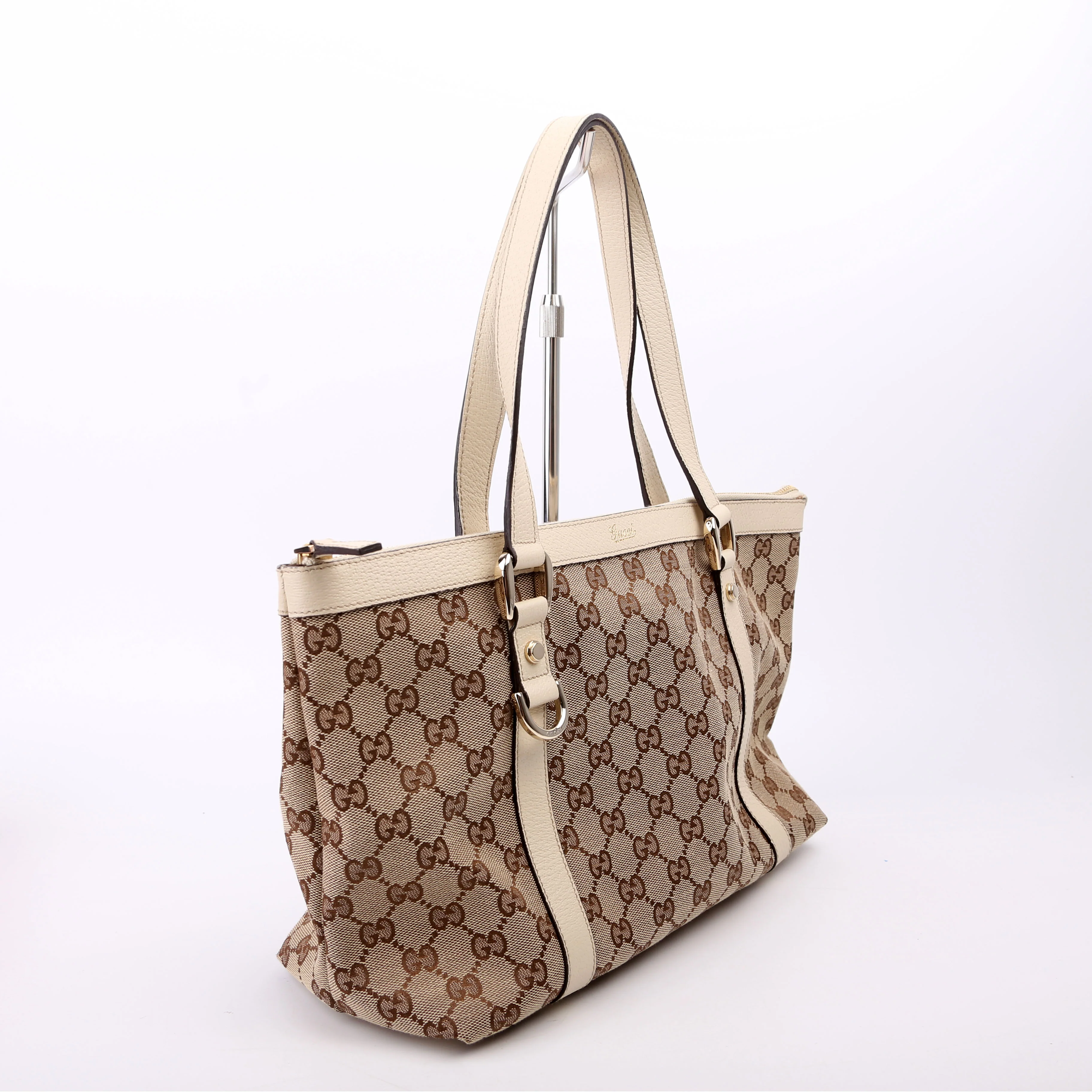 141470 GG Canvas Abbey Tote Cream - Image 2