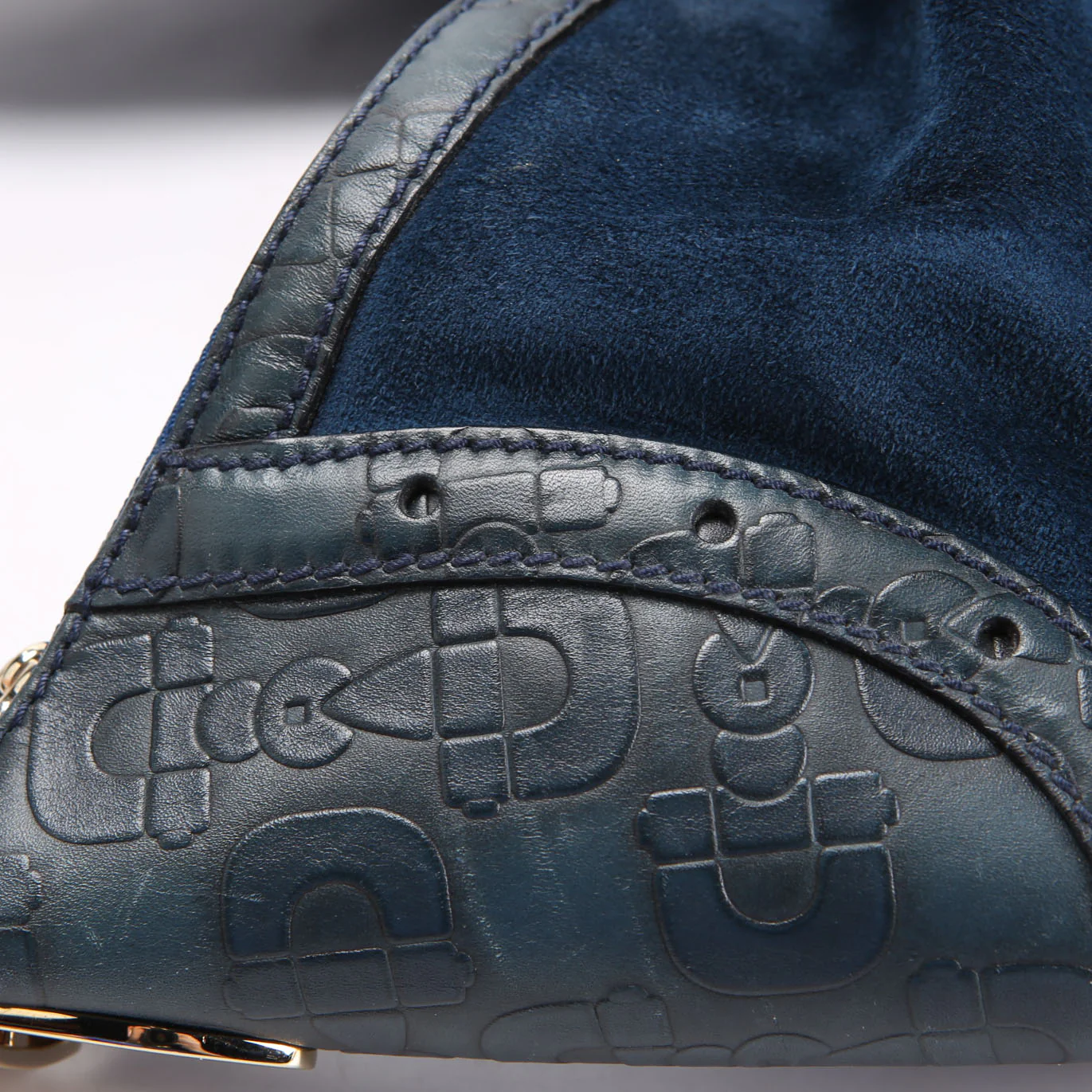 145764 Suede Glam Hobo Blue - Image 7