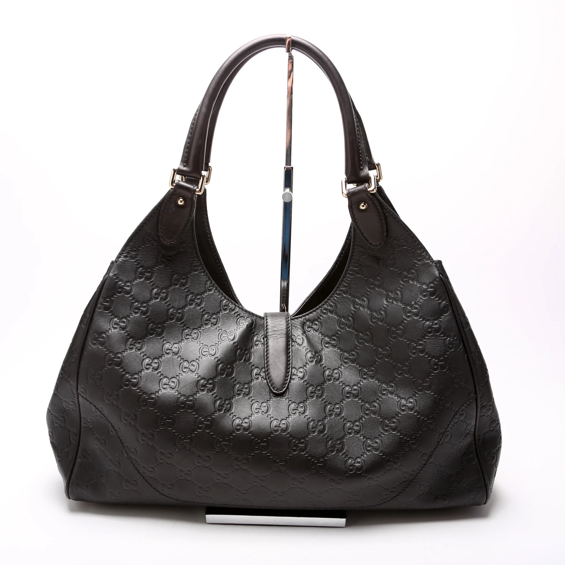 145820 Jackie Medium Leather Hobo - Image 3