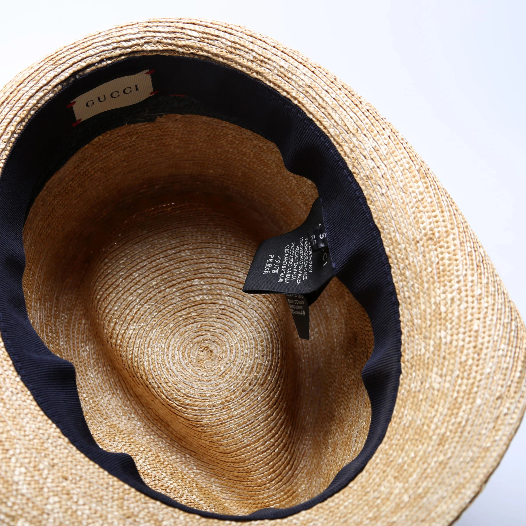 1460956 Sylvie Web Straw Fedora Size Small 56CM - Image 4