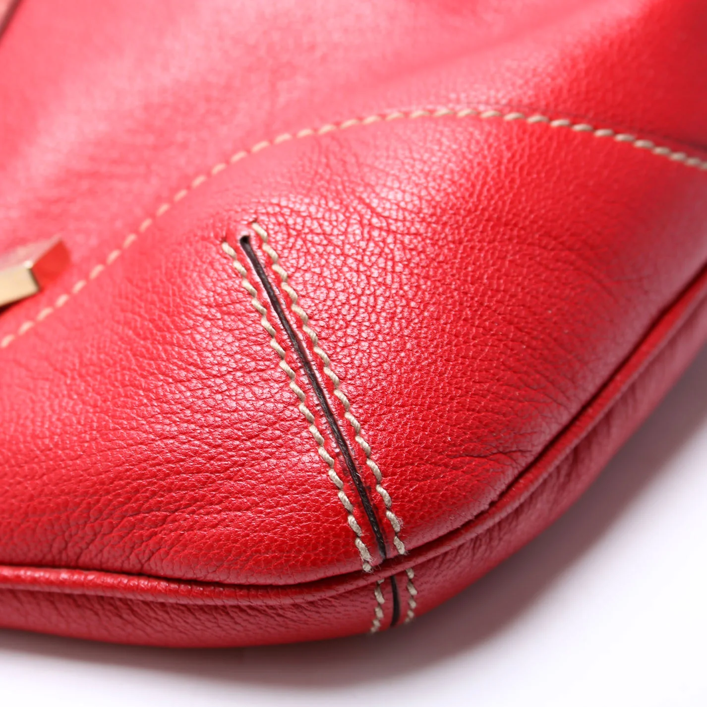 152461 Capri Shoulder Medium Leather Red - Image 5