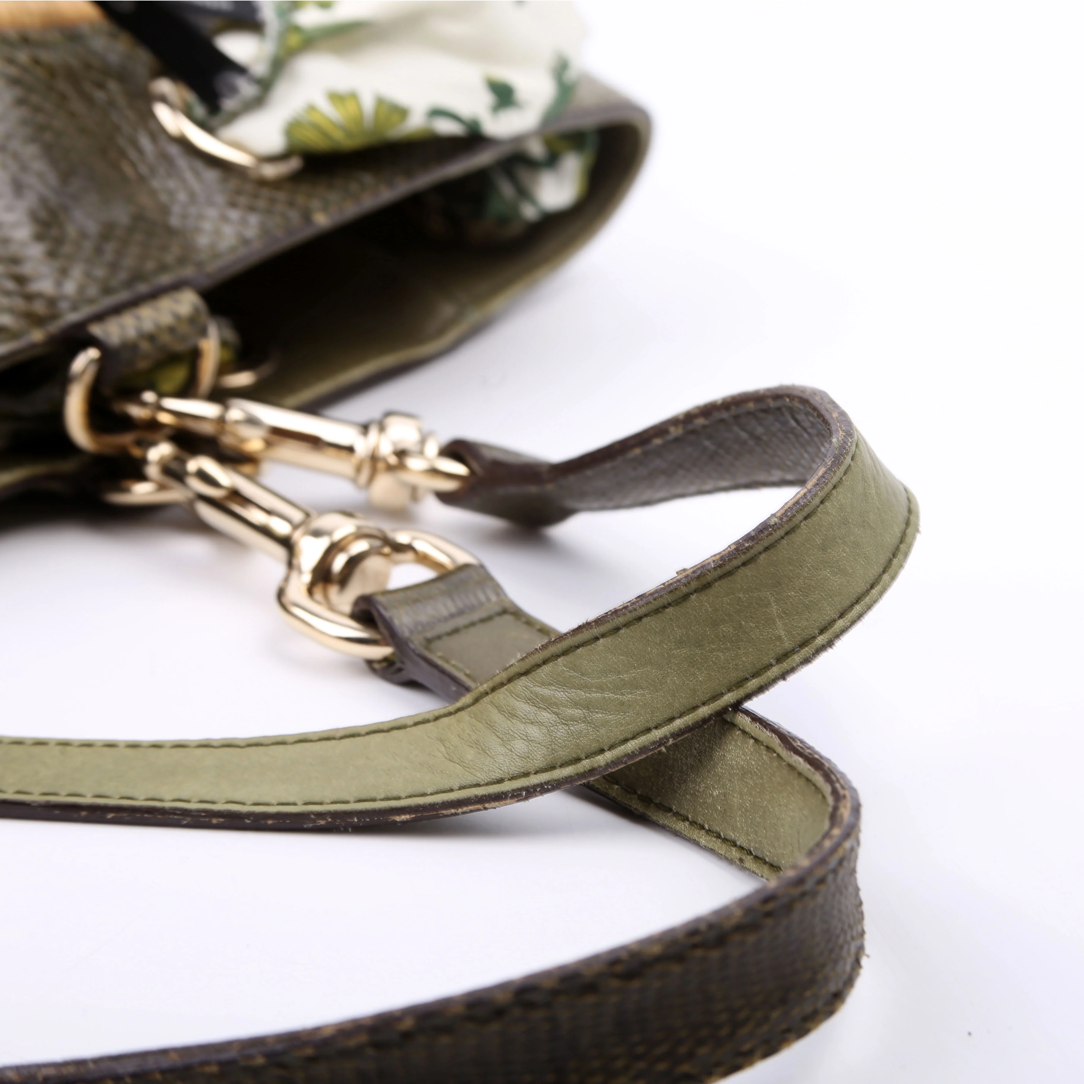 153033 Straw Positano Tote Green - Image 16