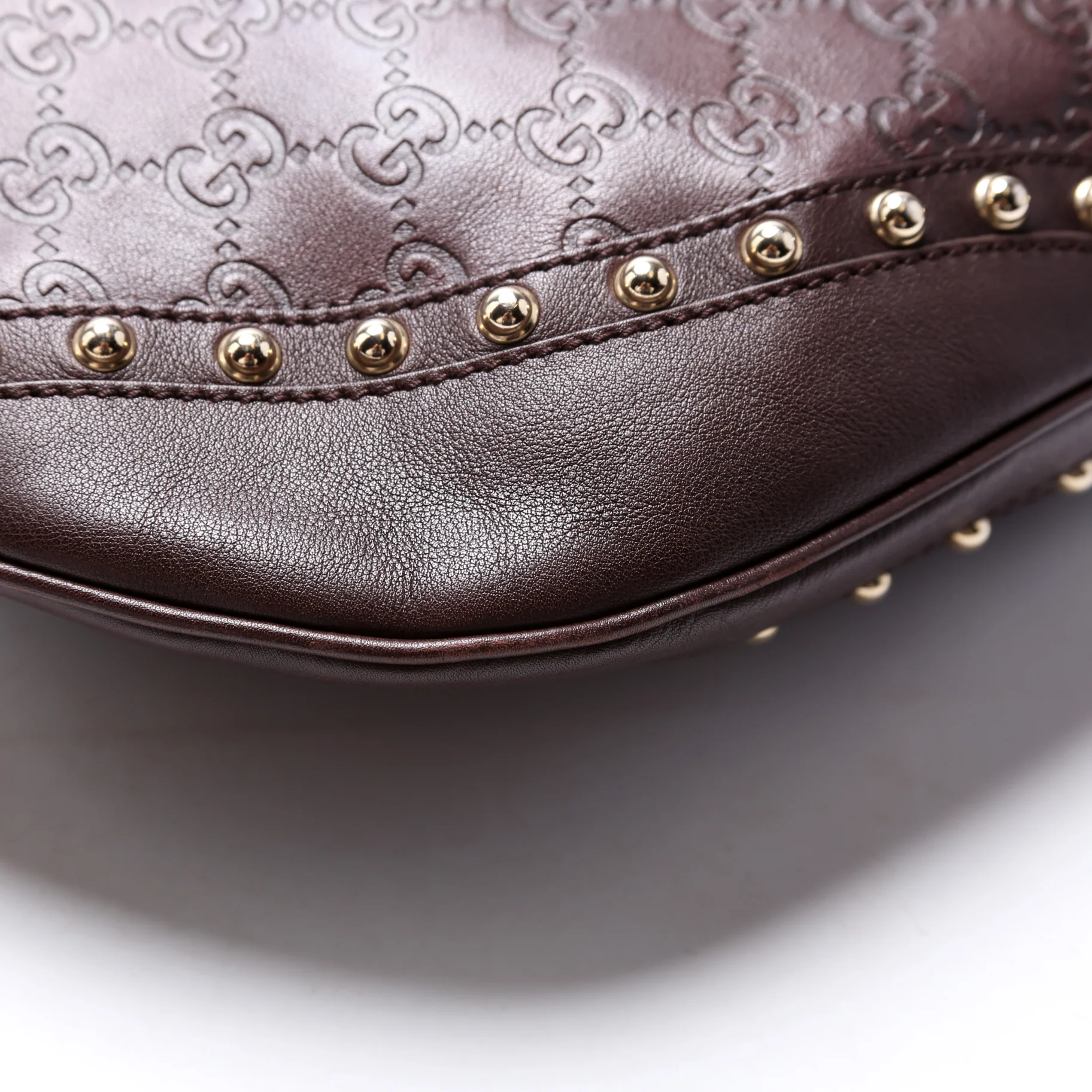 153691 Guccissima Leather Studded Pelham Hobo - Image 8