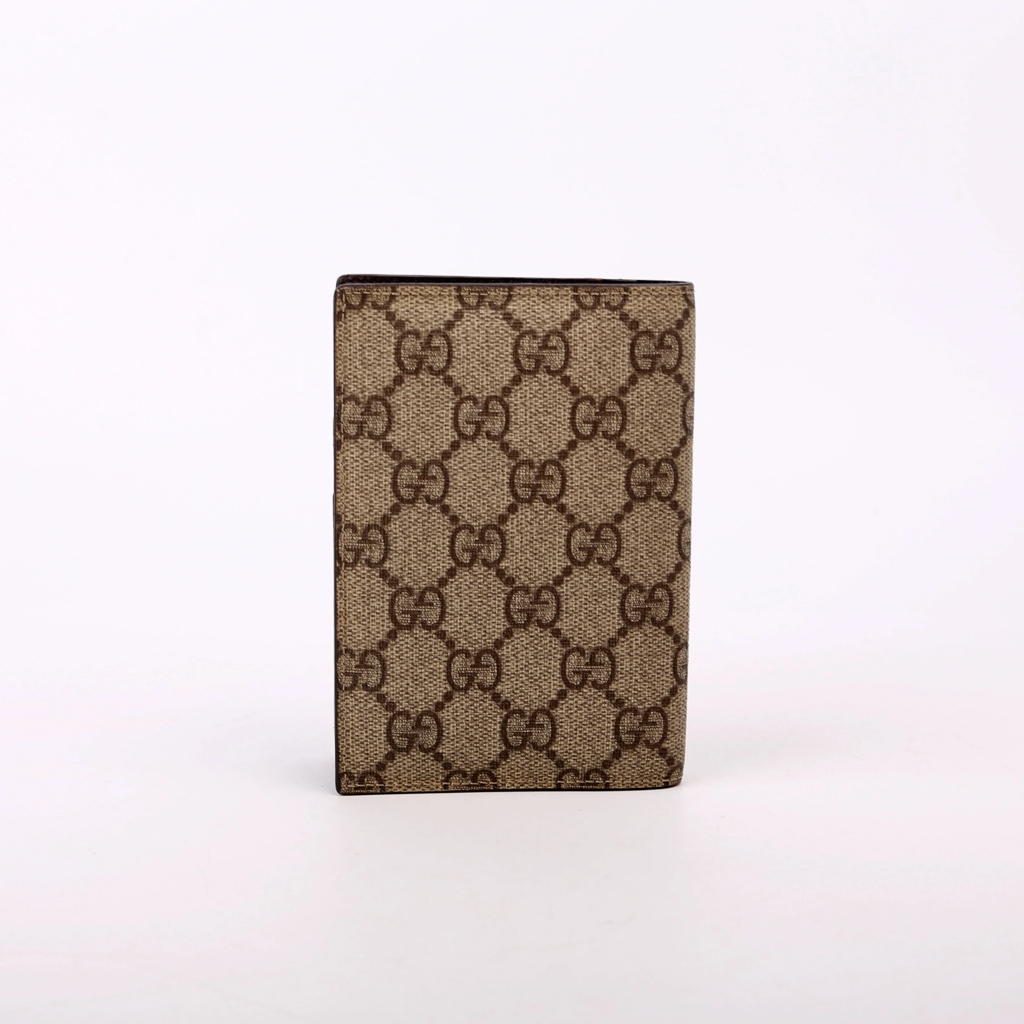 154694 GG Supreme Passport Case Brown - Image 3