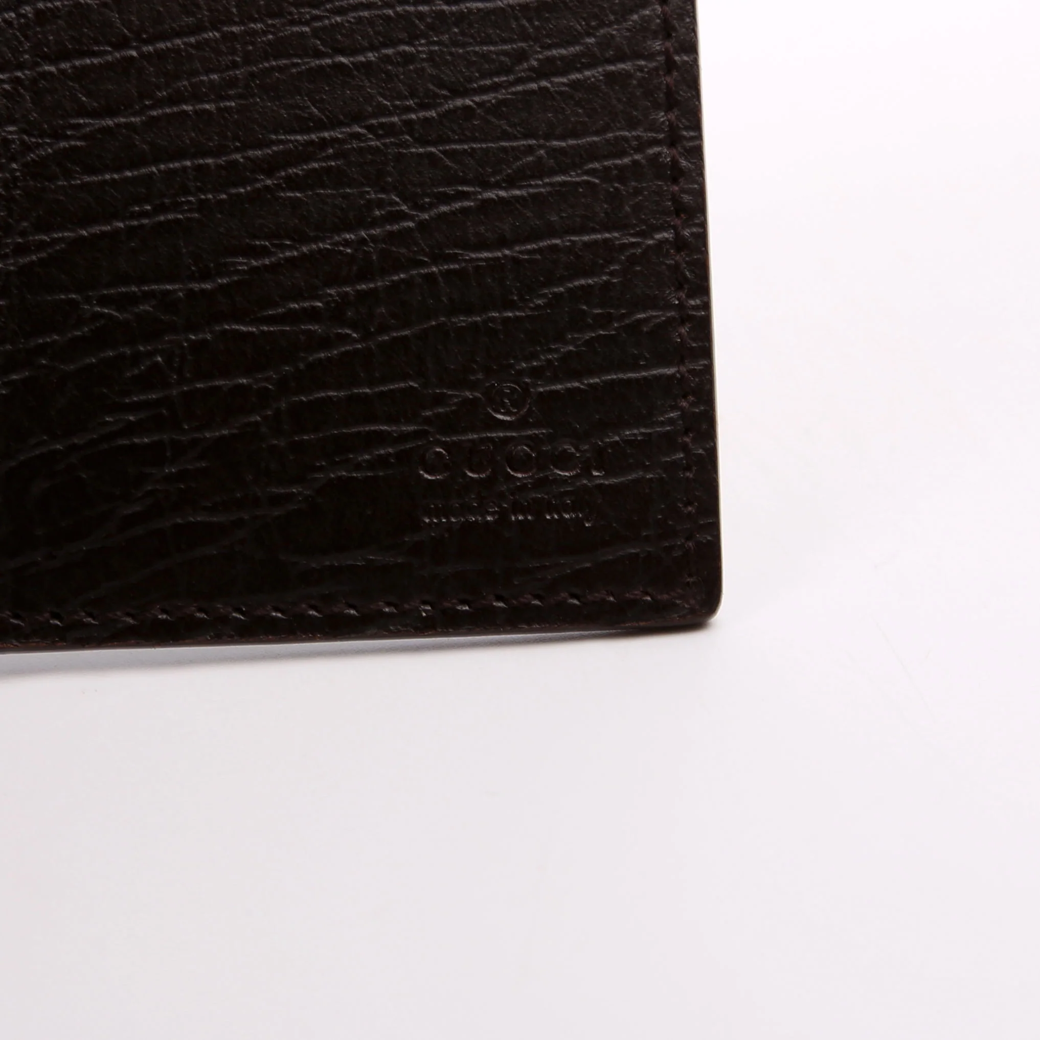 154694 GG Supreme Passport Case Brown - Image 8