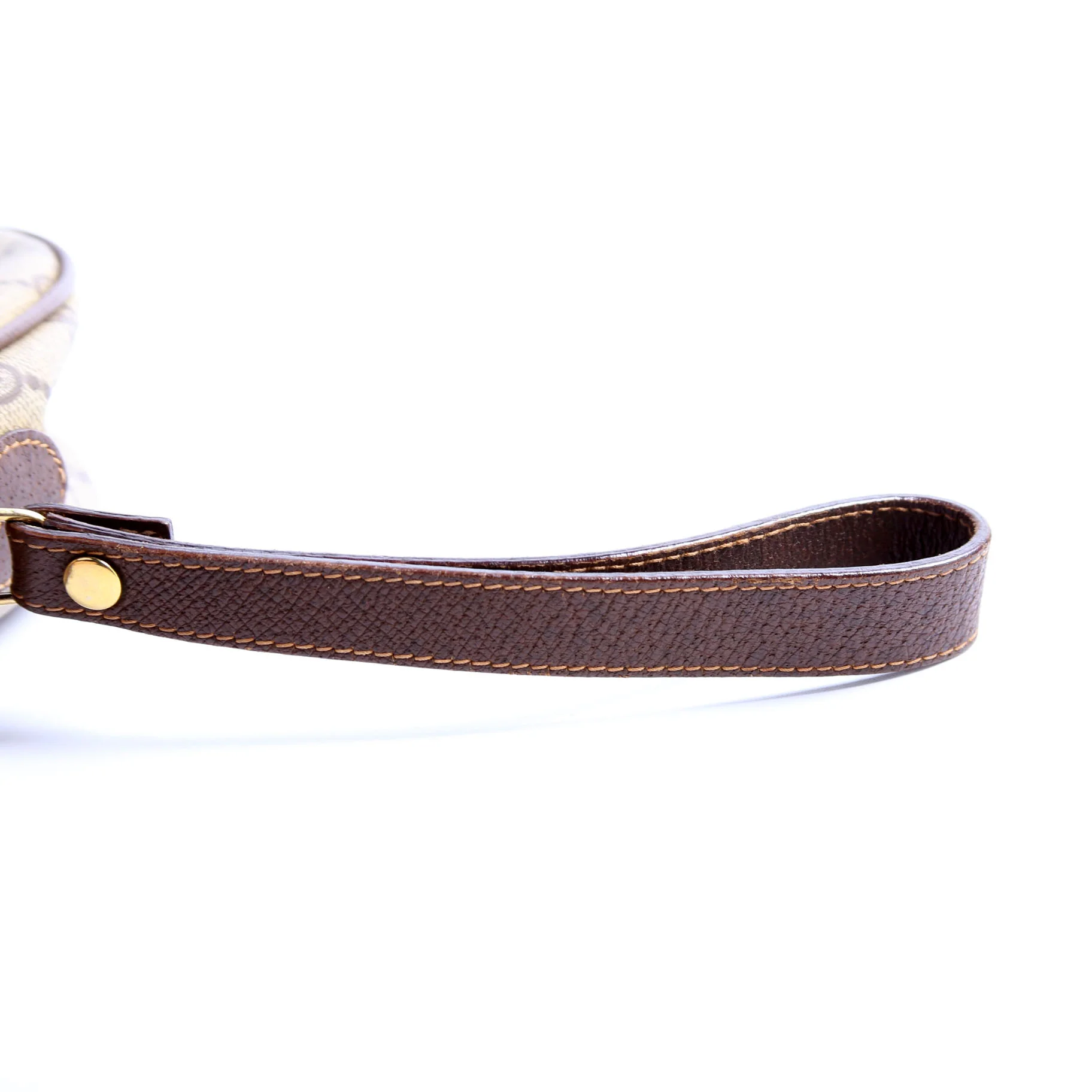 156.01.034 Sherry Ling GG Supreme Wristlet Vintage Brown - Image 10