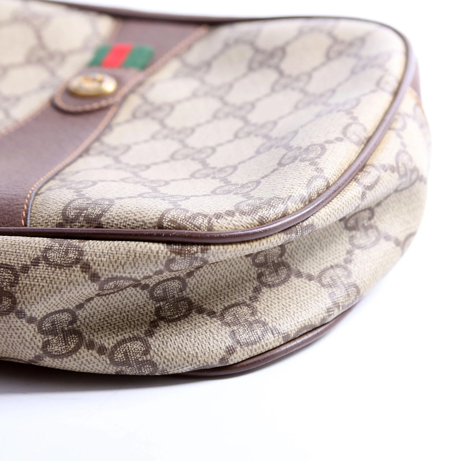 156.01.034 Sherry Ling GG Supreme Wristlet Vintage Brown - Image 7