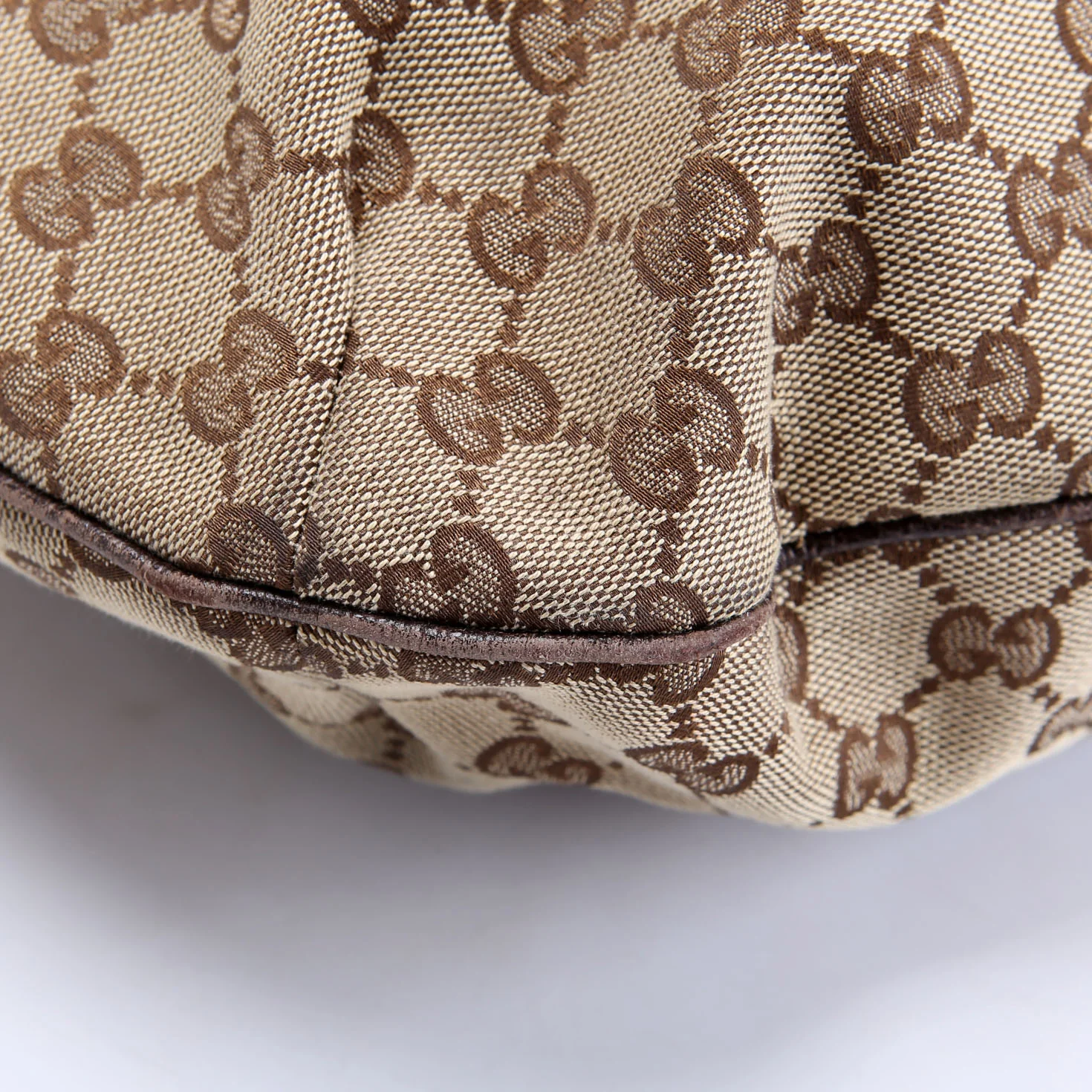 161718 GG Canvas Shoulder Bag Medium Brown - Image 5