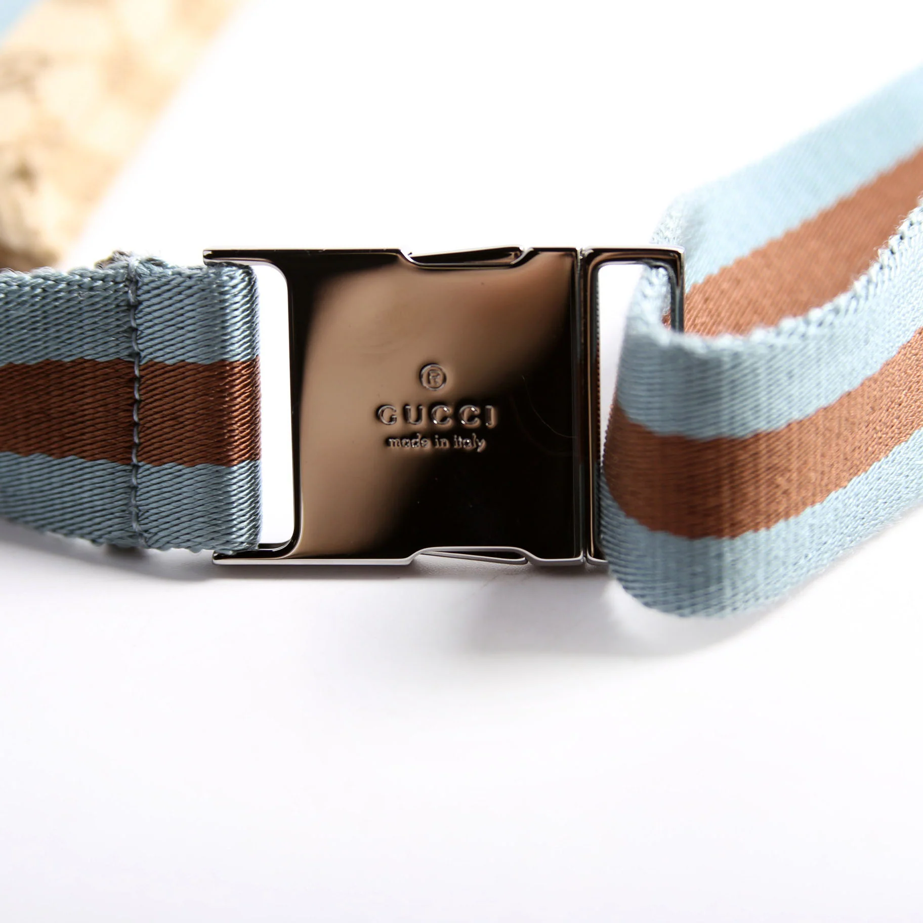 162962 GG Canvas Mini Waist Bag Beige/Blue - Image 11