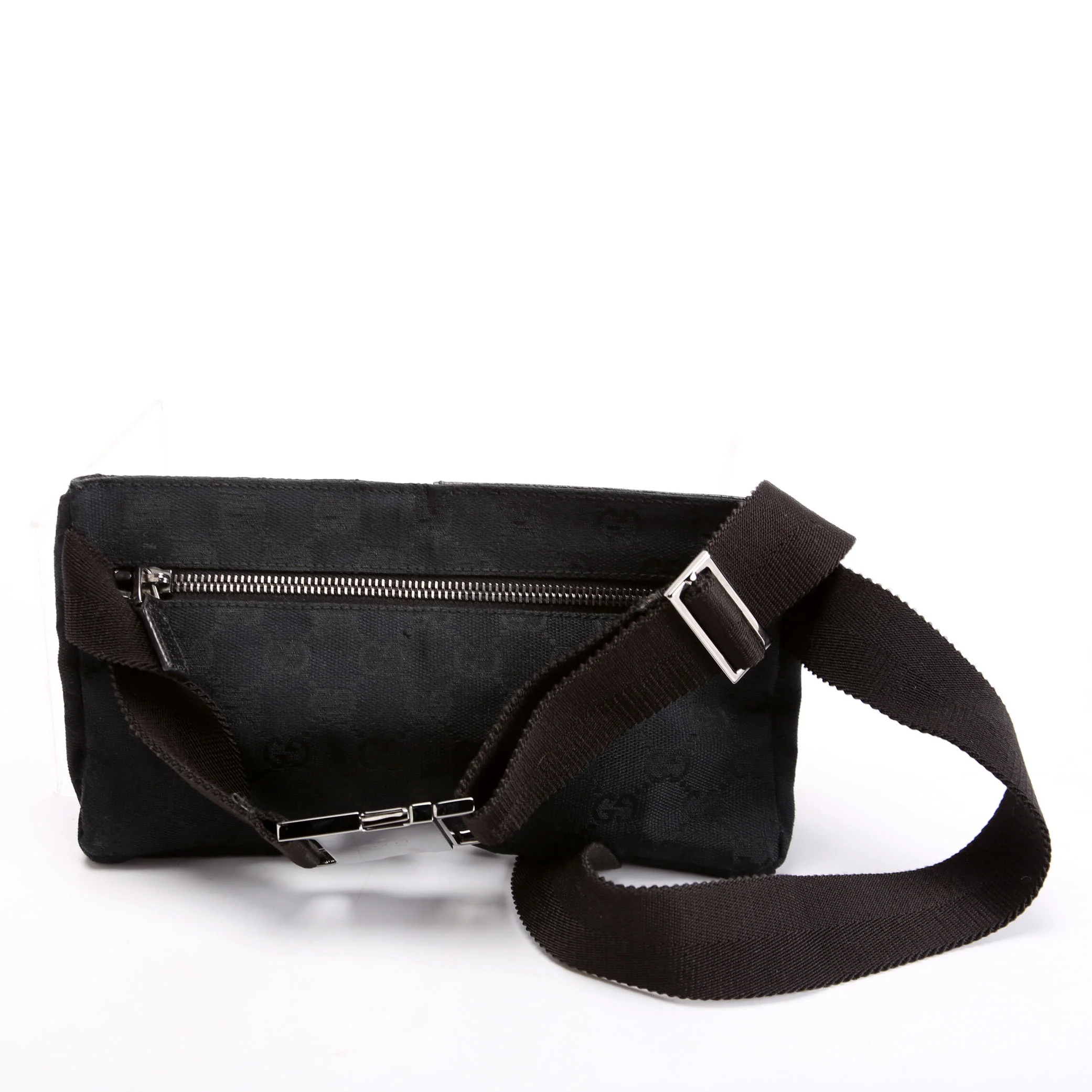 162962 GG Canvas Mini Waist Bag Black - Image 3
