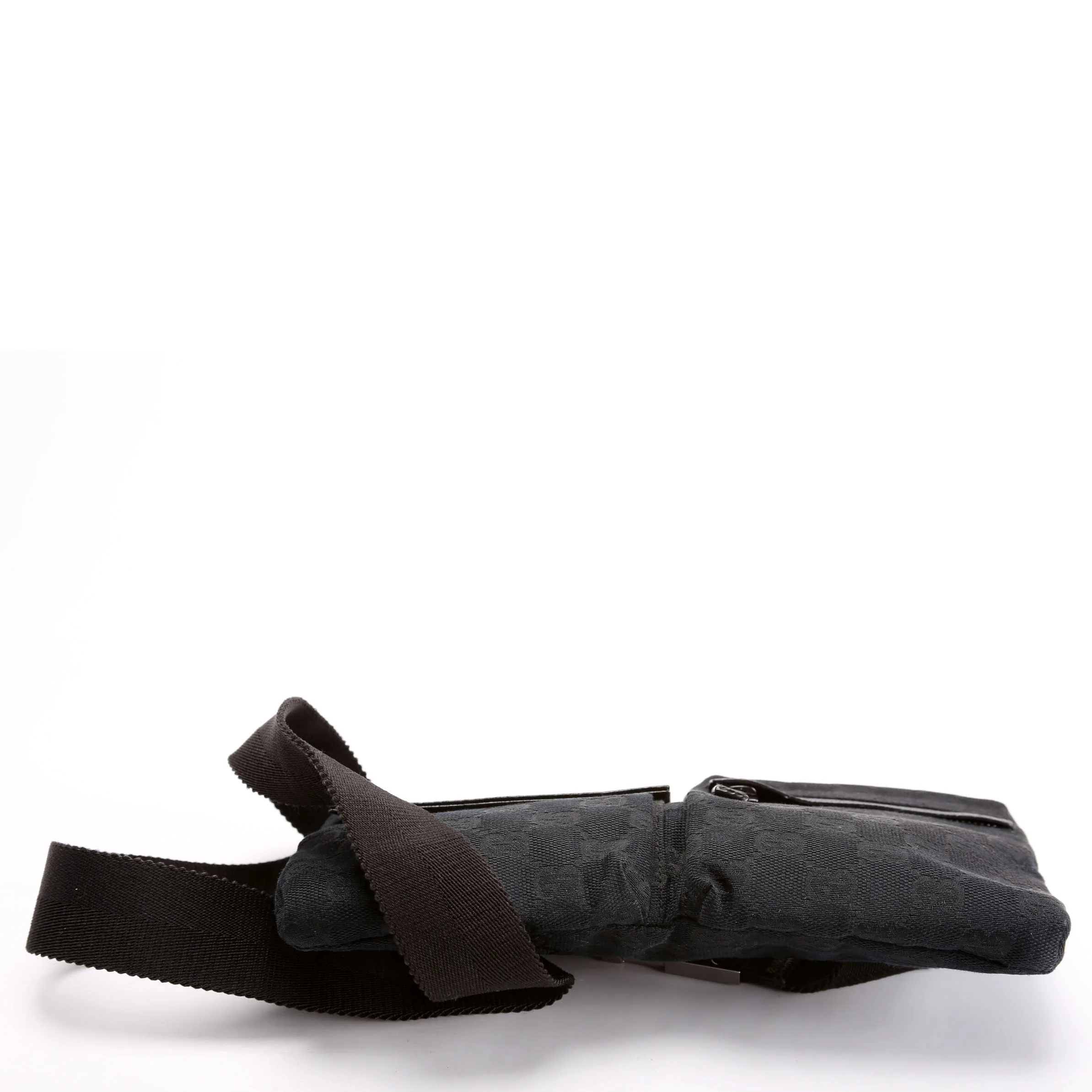 162962 GG Canvas Mini Waist Bag Black - Image 4