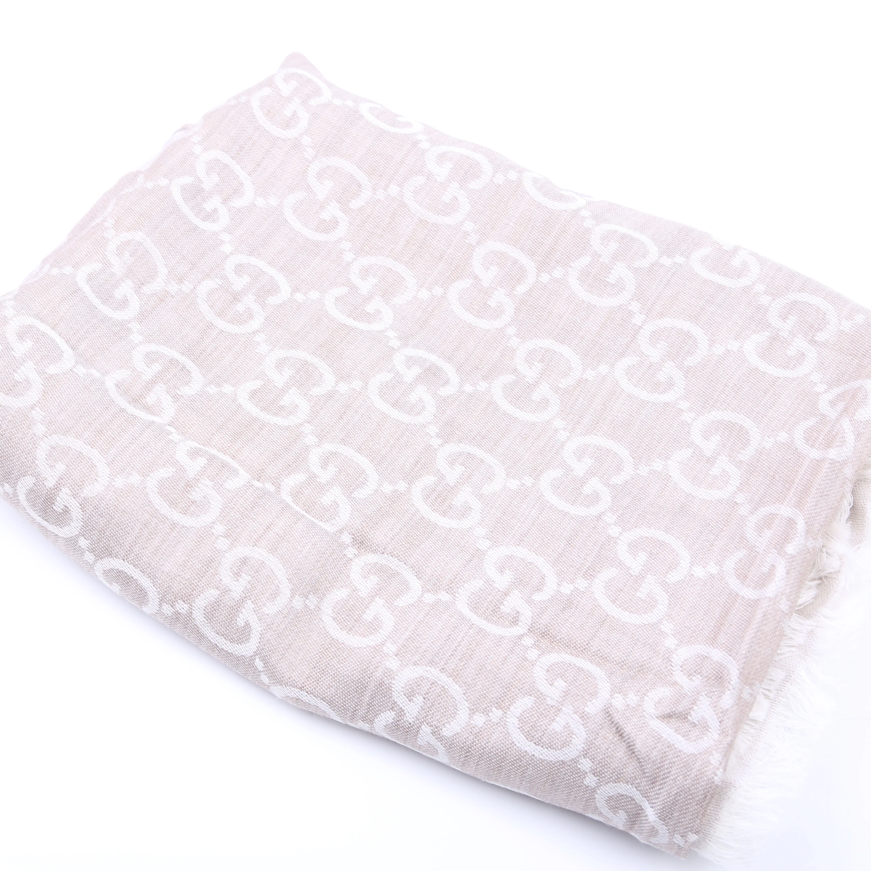 165903 GG Fabric Scarf Tan - Image 3