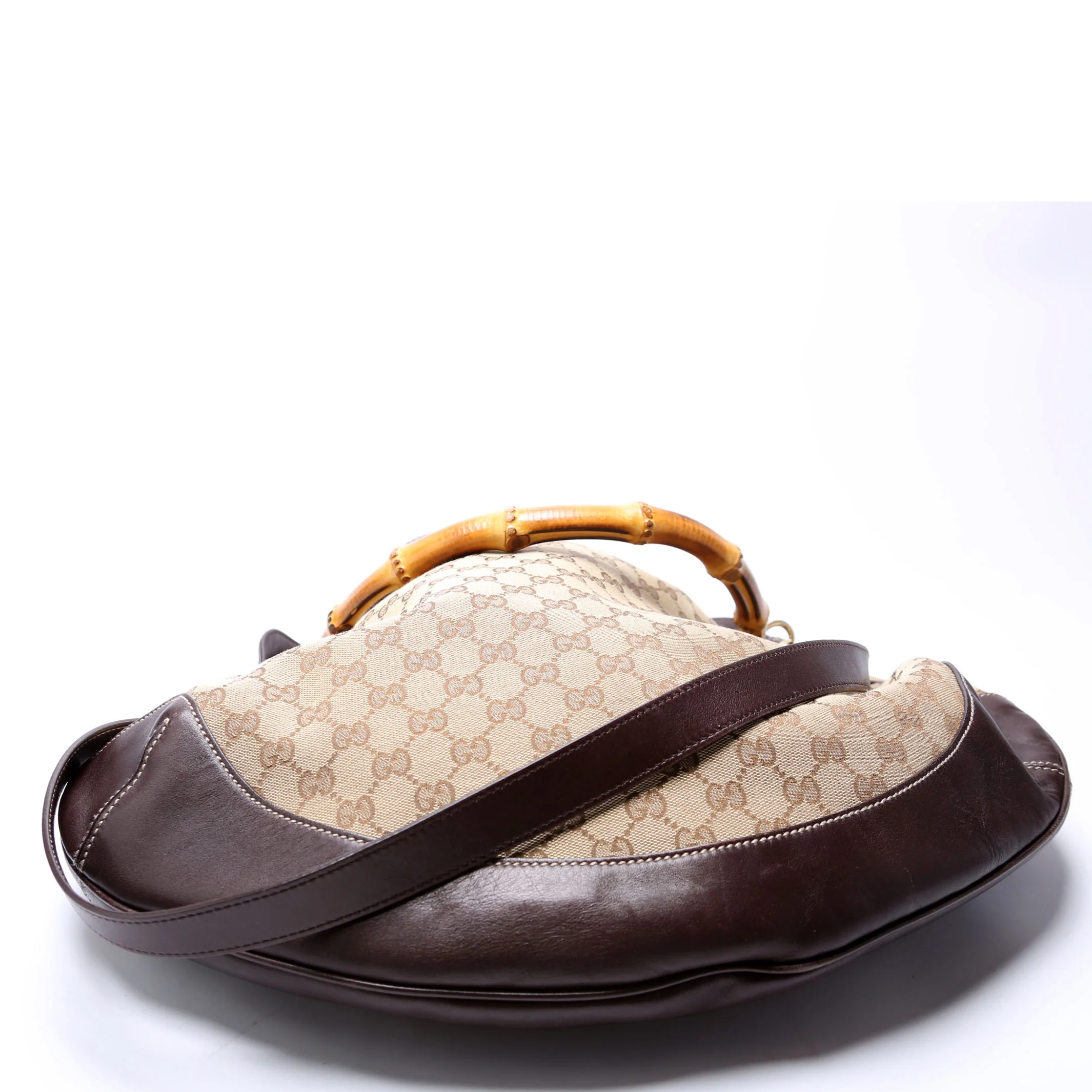 169976 GG Canvas Peggy Bamboo Hobo Brown - Image 4