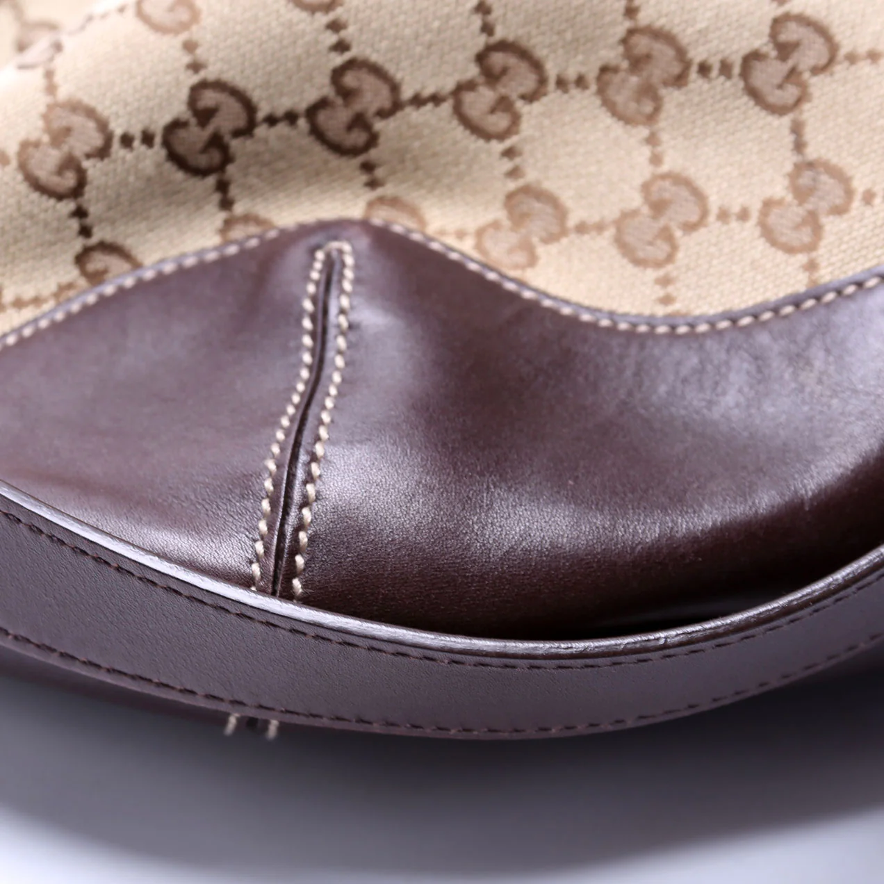 169976 GG Canvas Peggy Bamboo Hobo Brown - Image 5