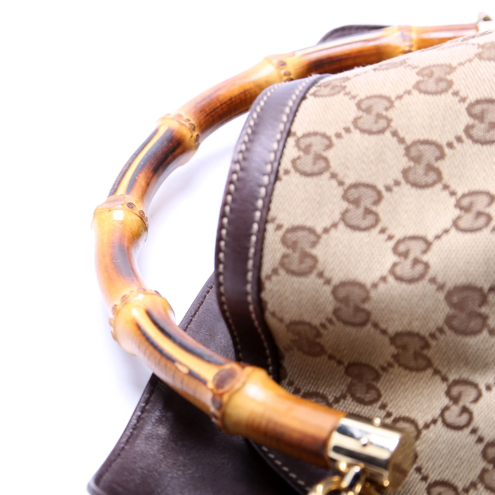 169976 GG Canvas Peggy Bamboo Hobo Brown - Image 6