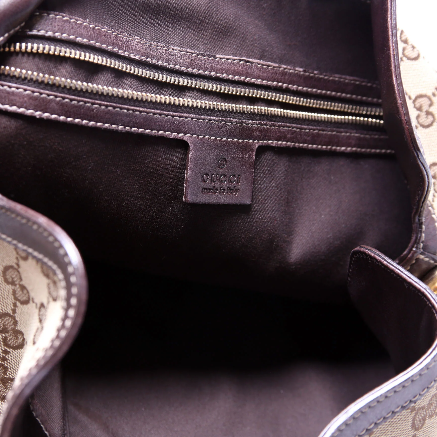 169976 GG Canvas Peggy Bamboo Hobo Brown - Image 7