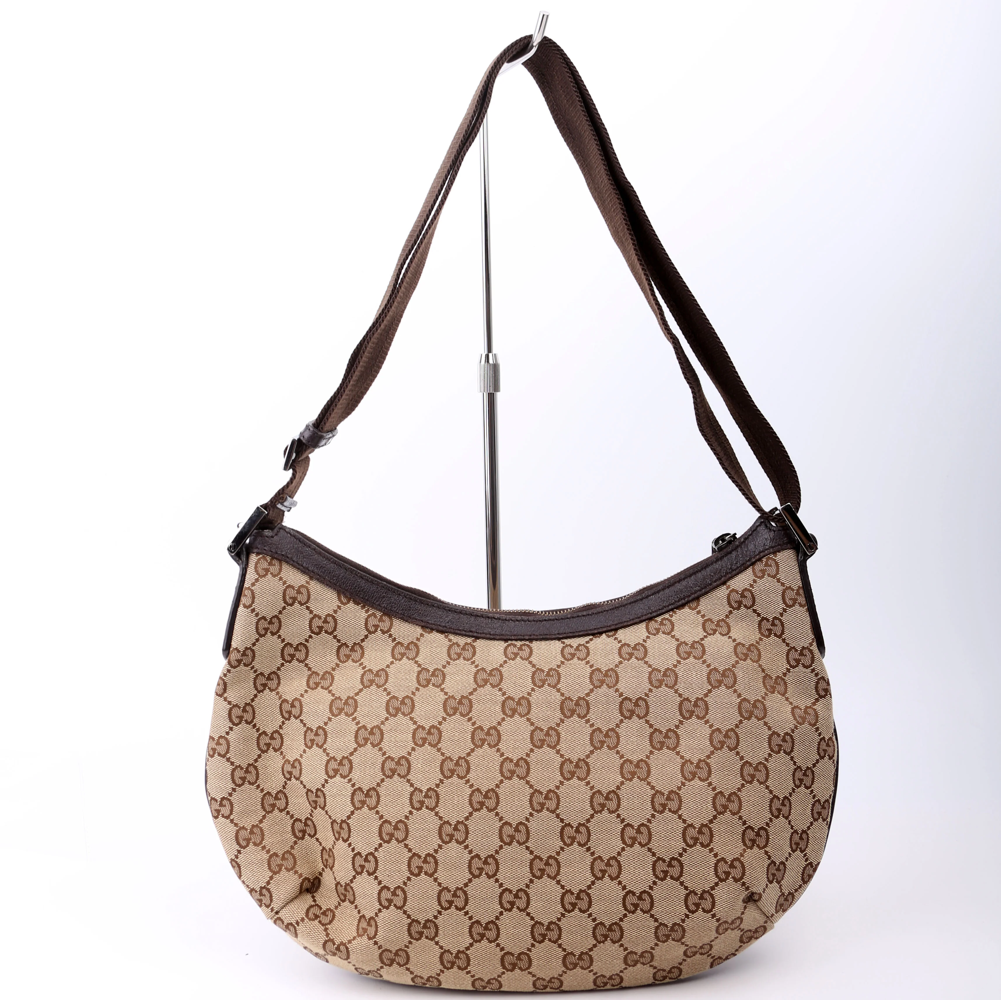 181092 GG Canvas Half Moon Hobo - Image 3