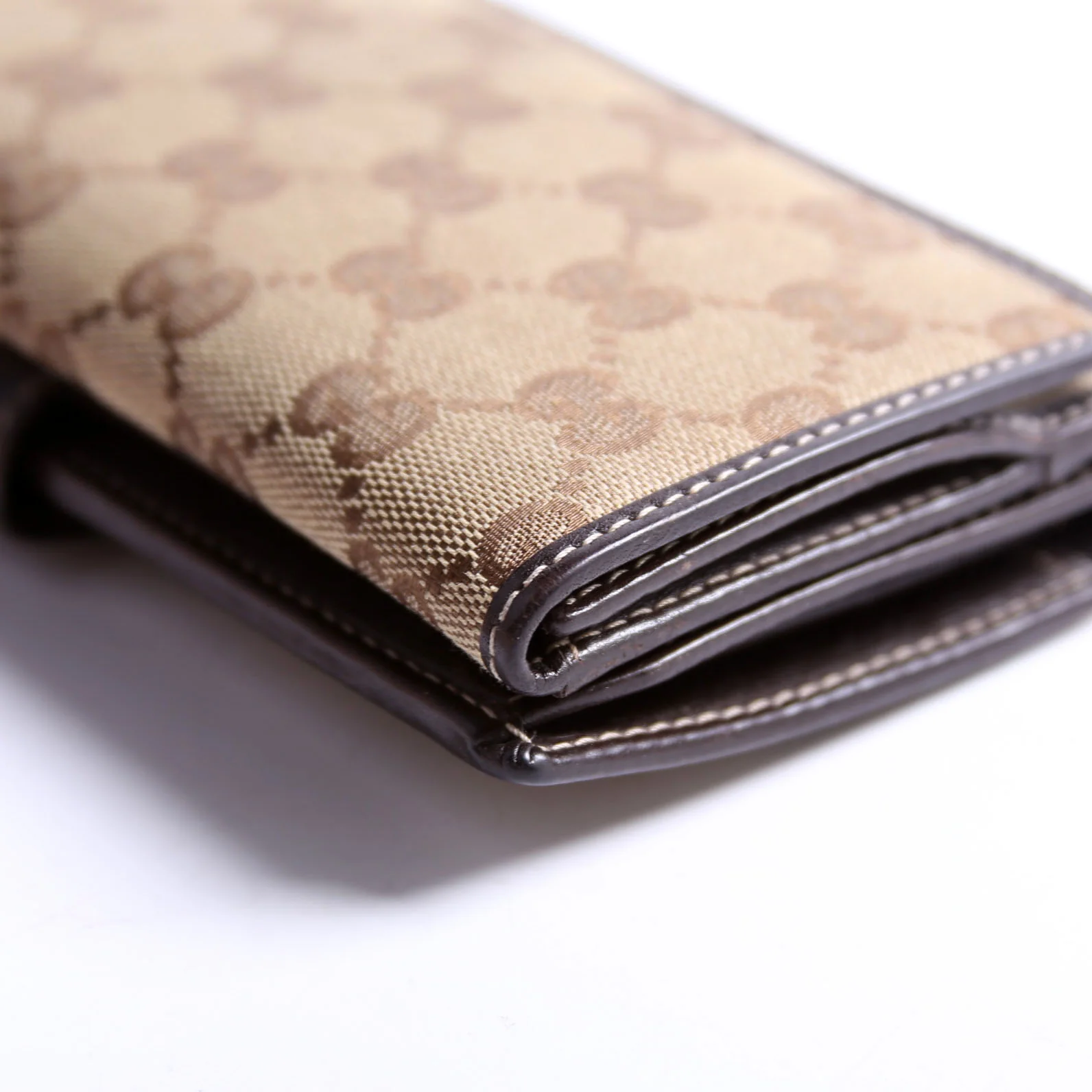 181593 GG Canvas Britt Continental Wallet Brown - Image 9
