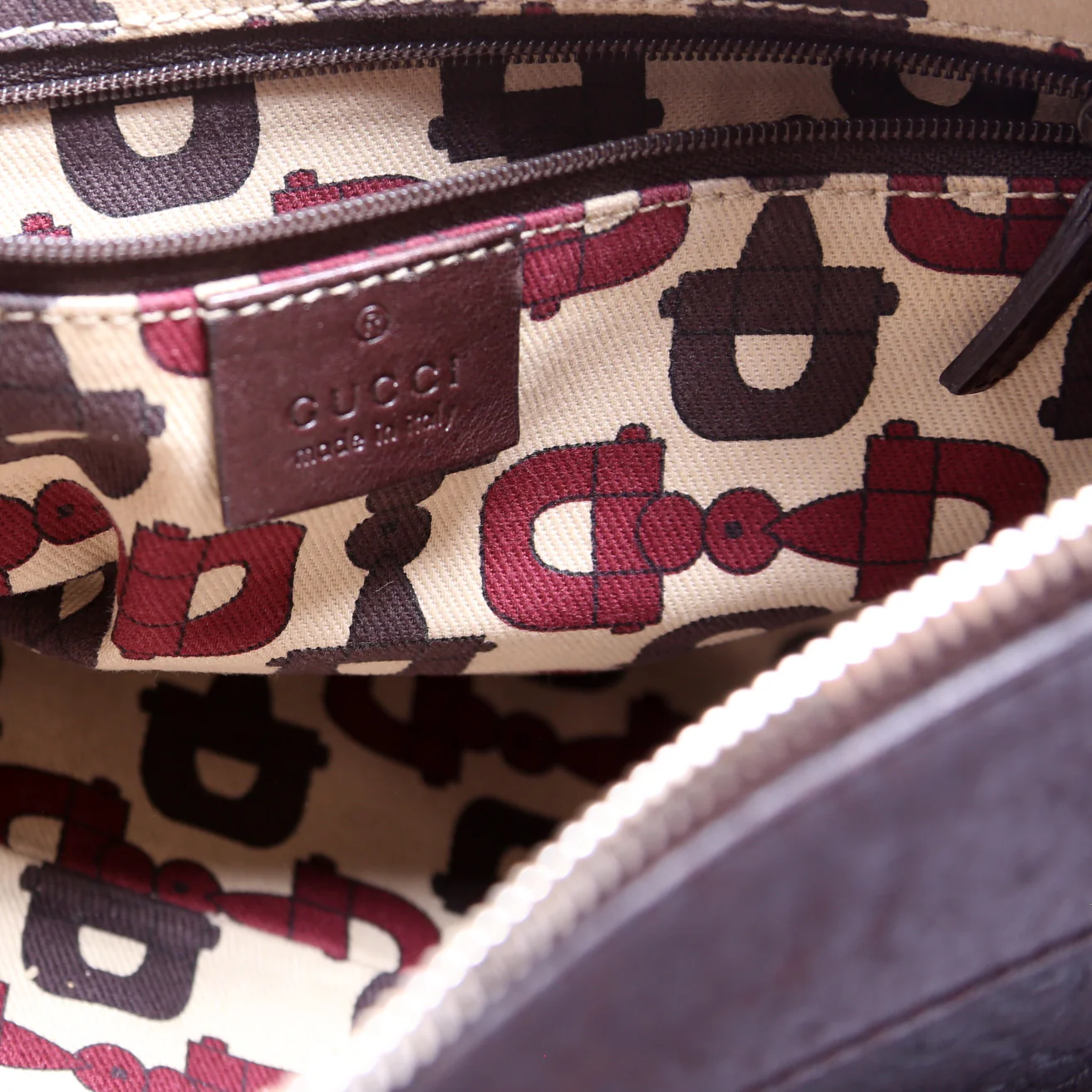 189833 Guccissima D Ring Hobo Brown - Image 10