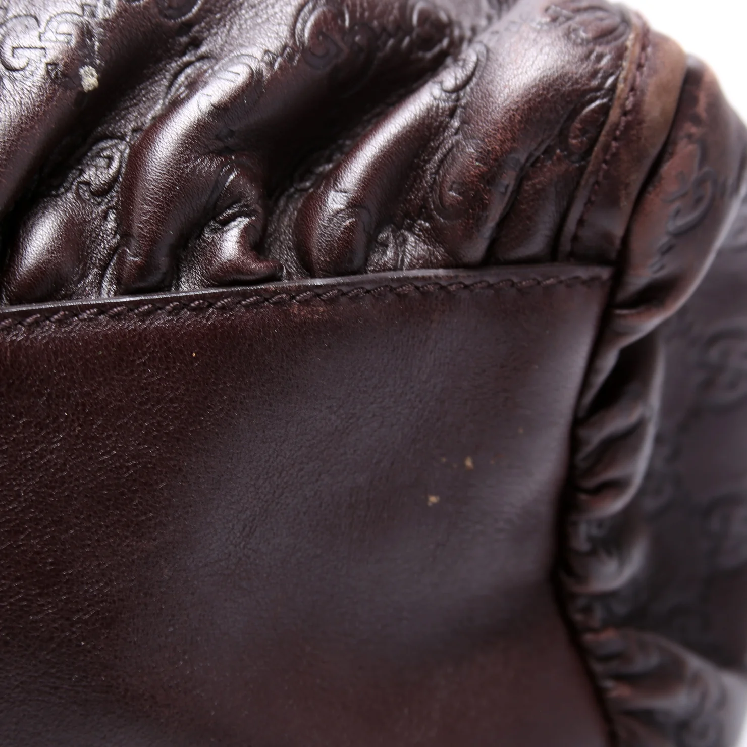 189833 Guccissima D Ring Hobo Brown - Image 5