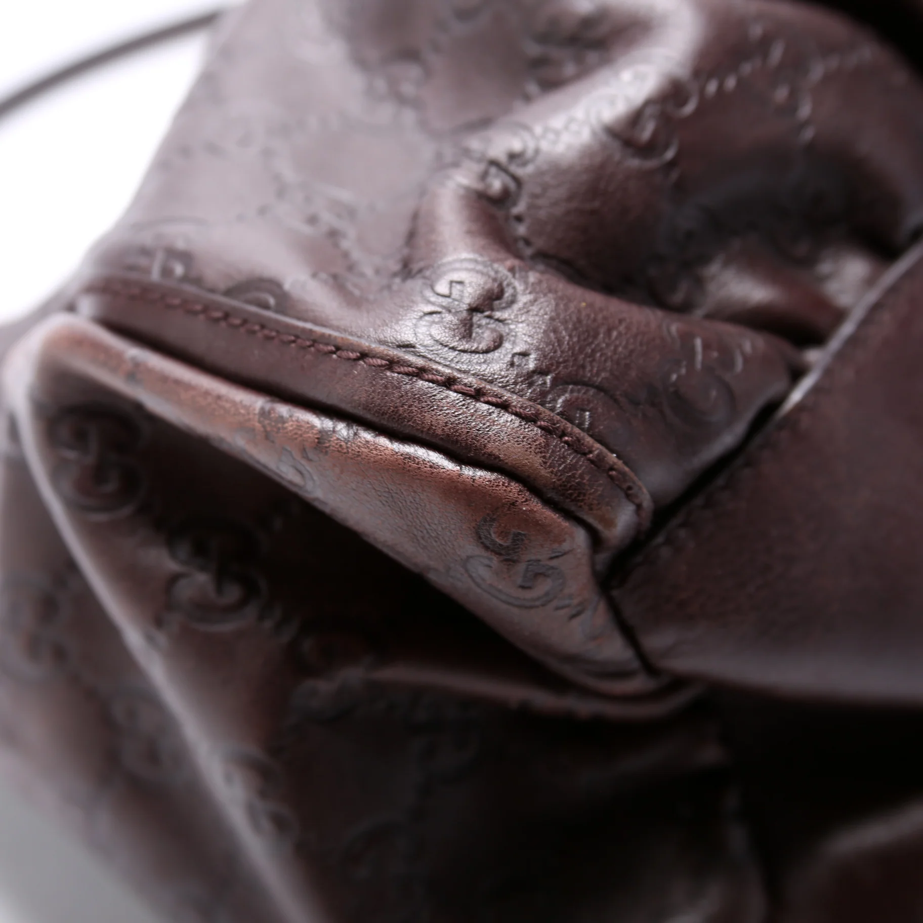 189833 Guccissima D Ring Hobo Brown - Image 6