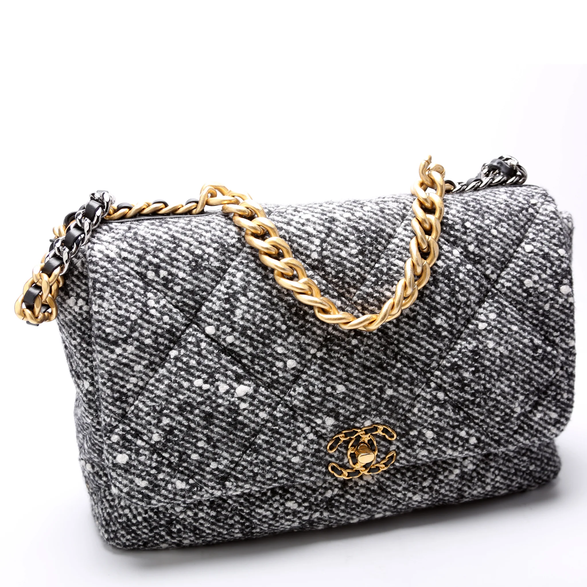 19 Maxi Flap Quilted Tweed - Image 2