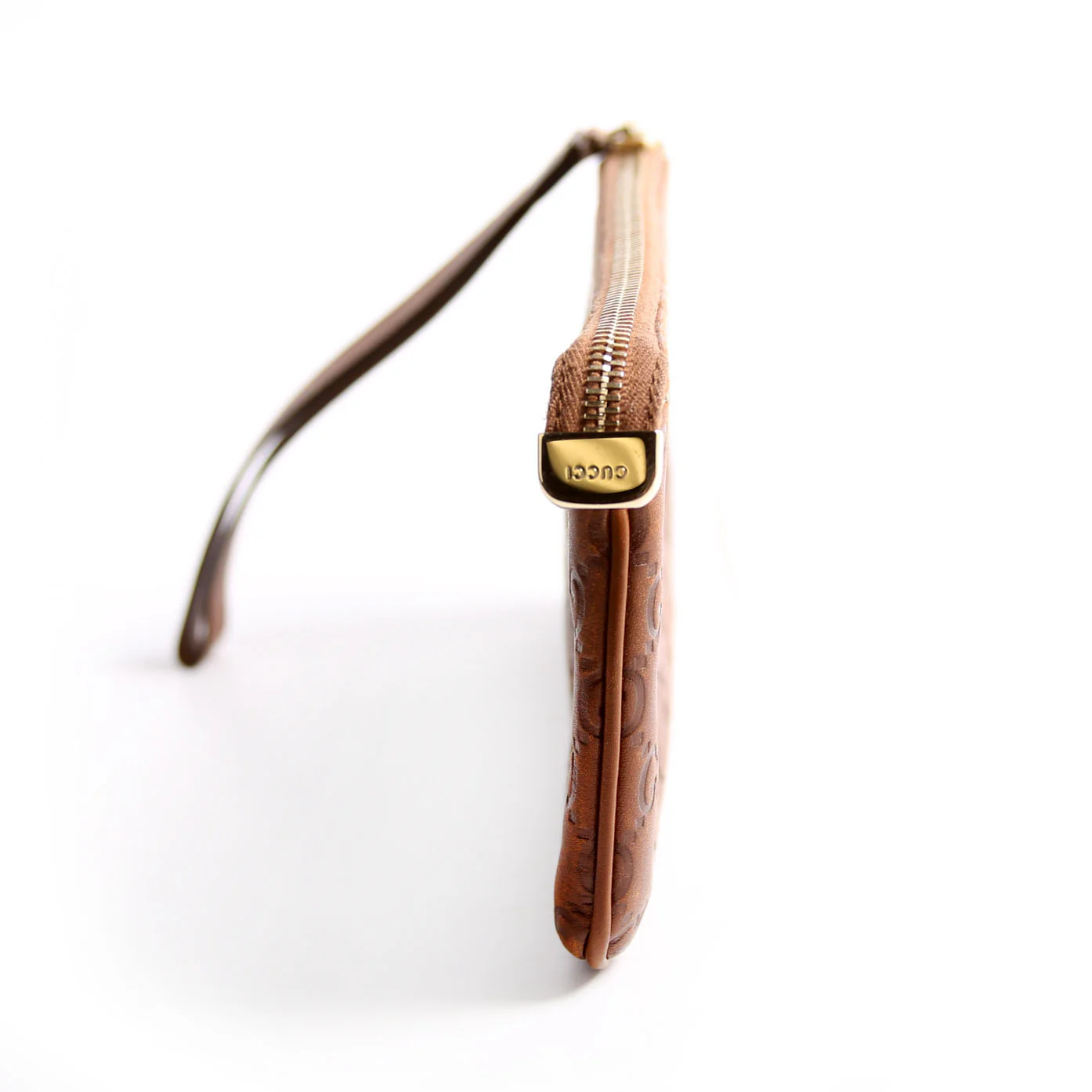 190553 Guccissima Leather Wristlet Brown - Image 4