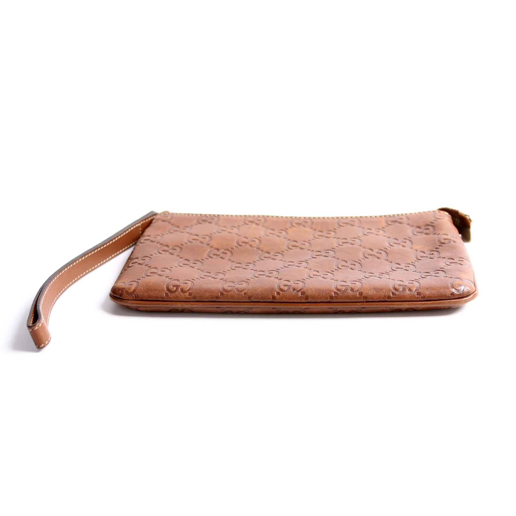 190553 Guccissima Leather Wristlet Brown - Image 5