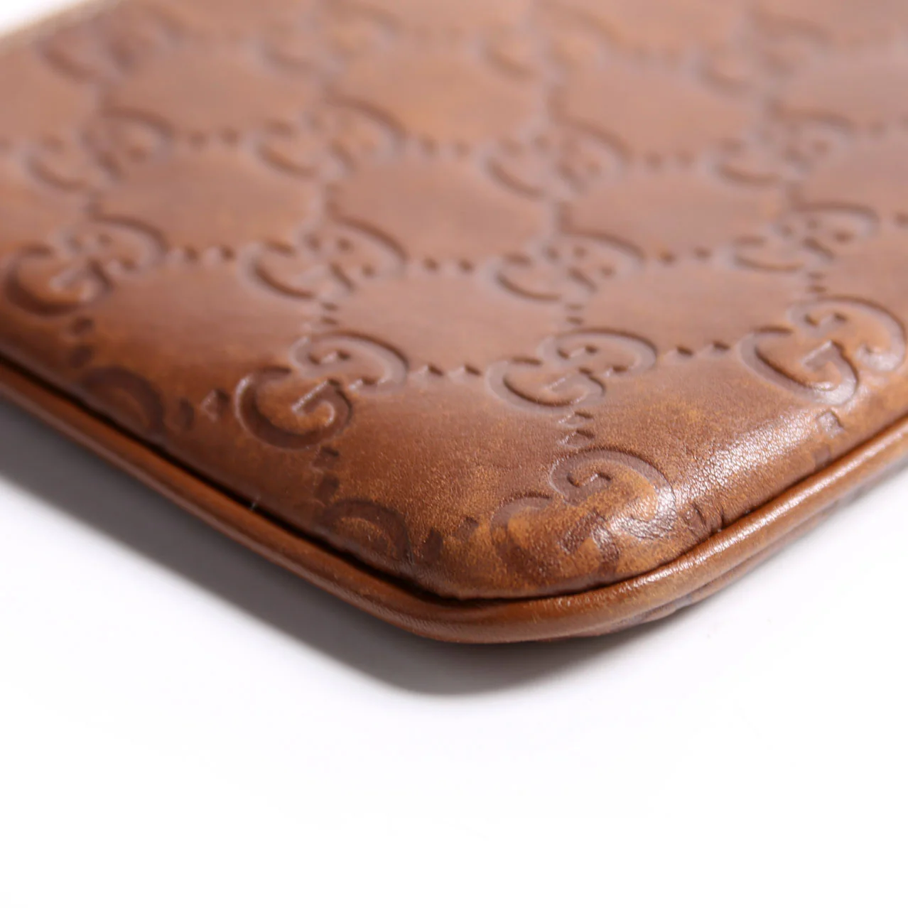 190553 Guccissima Leather Wristlet Brown - Image 6