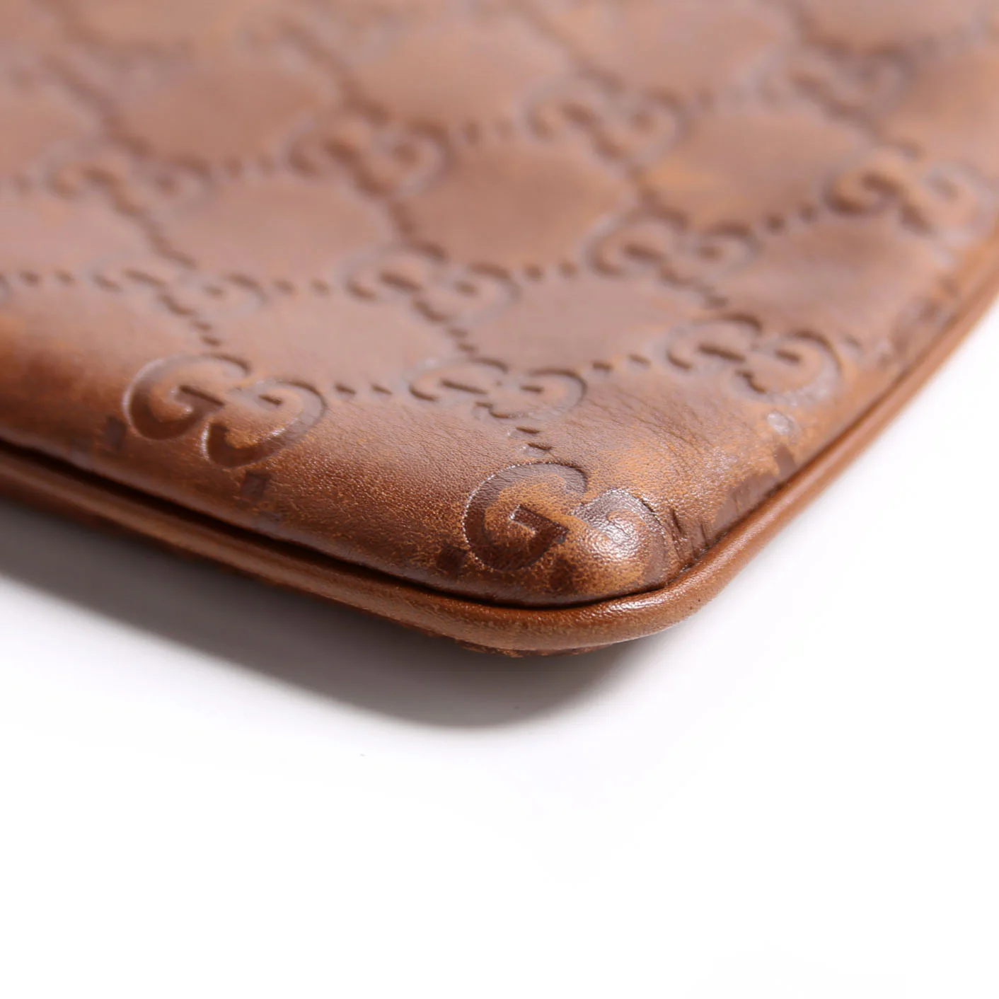190553 Guccissima Leather Wristlet Brown - Image 7